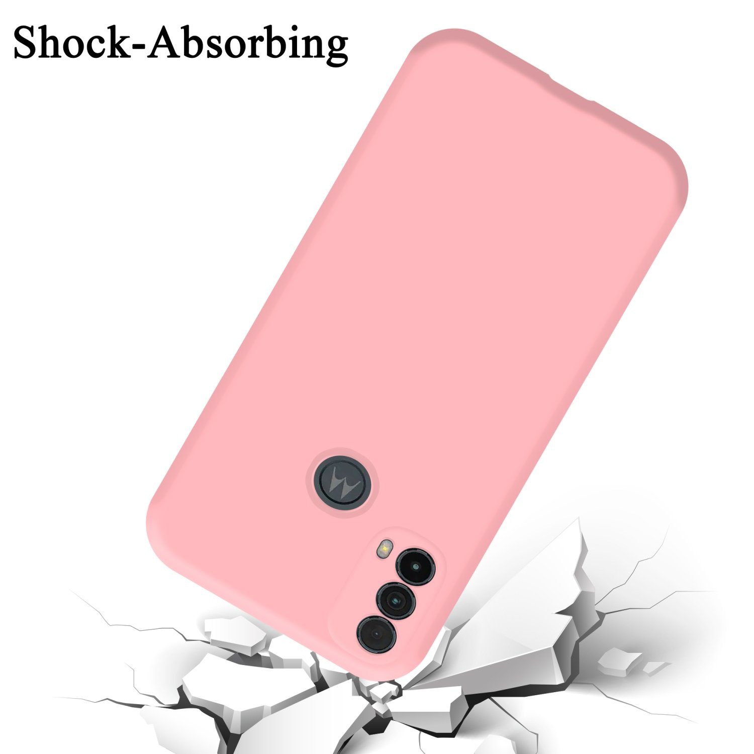 Cadorabo Handyhülle für Motorola MOTO E20 / E30 / E40 Hülle Motorola MOTO E20 / E30 / E40, Flexible Hülle TPU Silikon Schutzhülle Back Cover Case