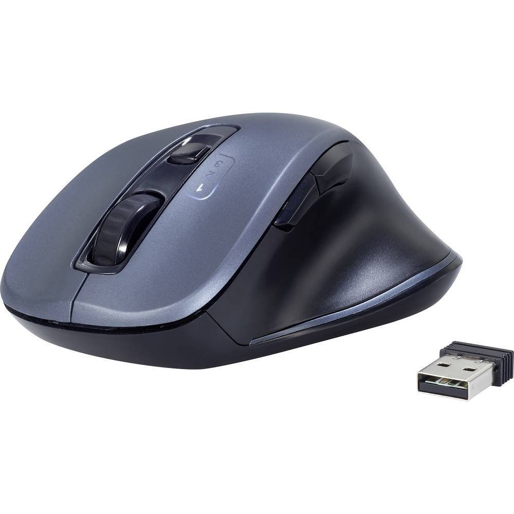Renkforce RF-WM-230 Funkmaus für bis zu 3 Geräte RF-4509684 Mäuse (Ergonomisch)