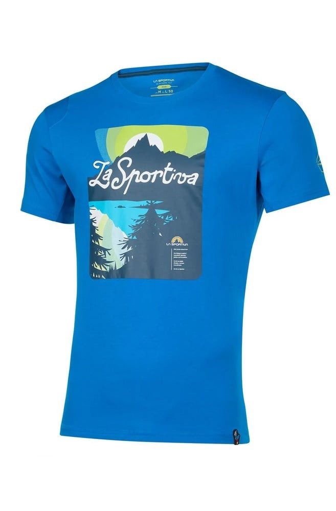La Sportiva T-Shirt Wander-/Freizeit Lakeview (Baumwolle) elektrikblau Herren