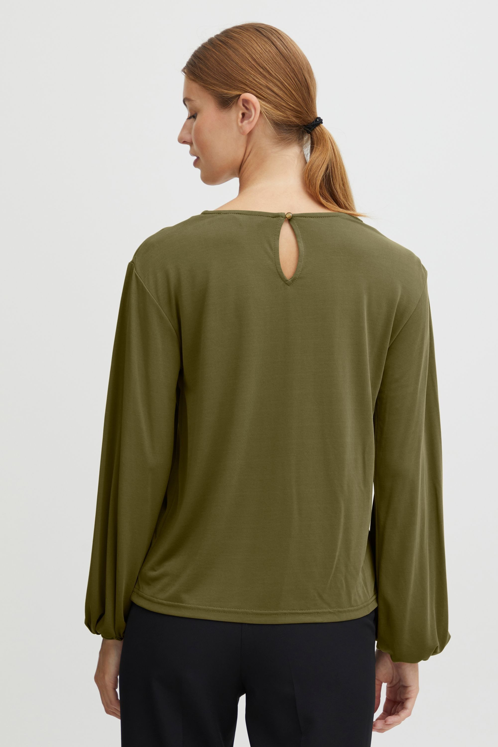 OXMO Langarmbluse OXHal Modische Bluse