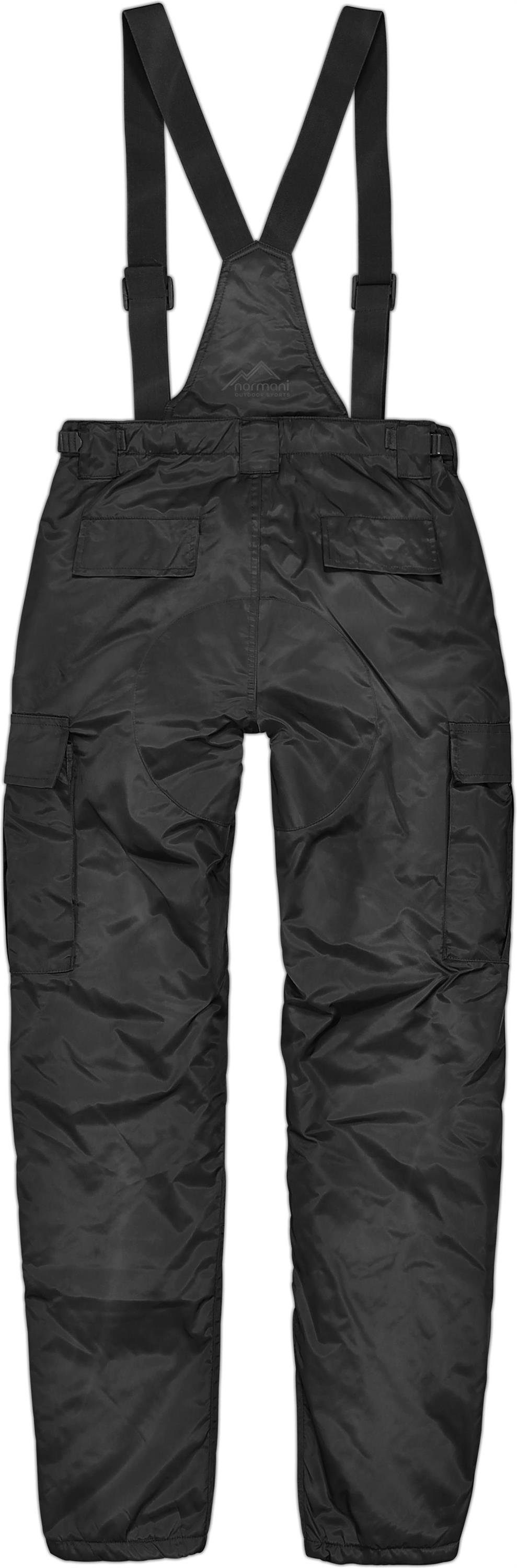 normani Thermohose Herren Thermohose Aoraki Winterhose gefütterte Skihose Outdoorhose mit abnehmbaren Hosenträgern