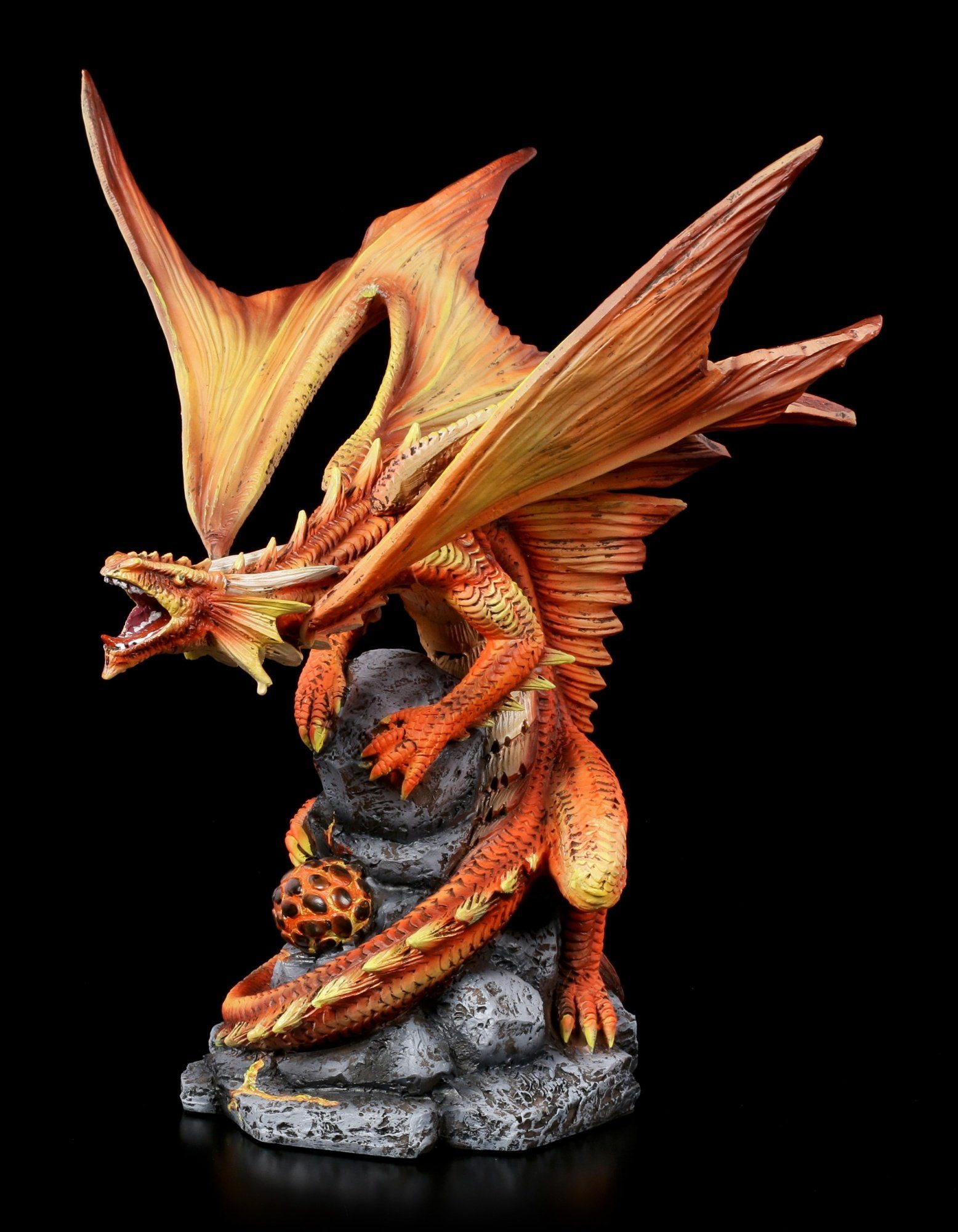 Dekofigur Drachen Figur - Adult Fire Dragon - Anne Stokes Fantasy Deko