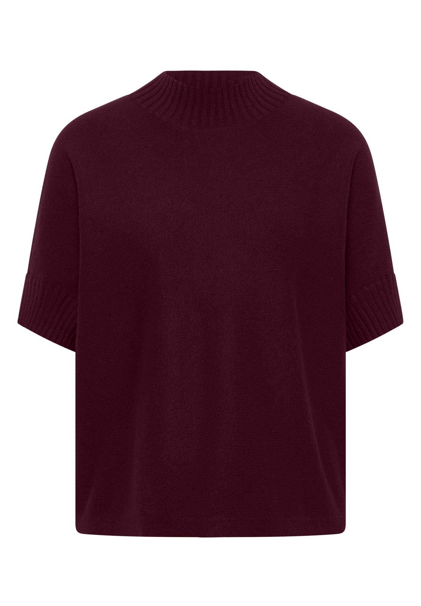CECIL Kurzarmpullover im angenehmen Materialmix