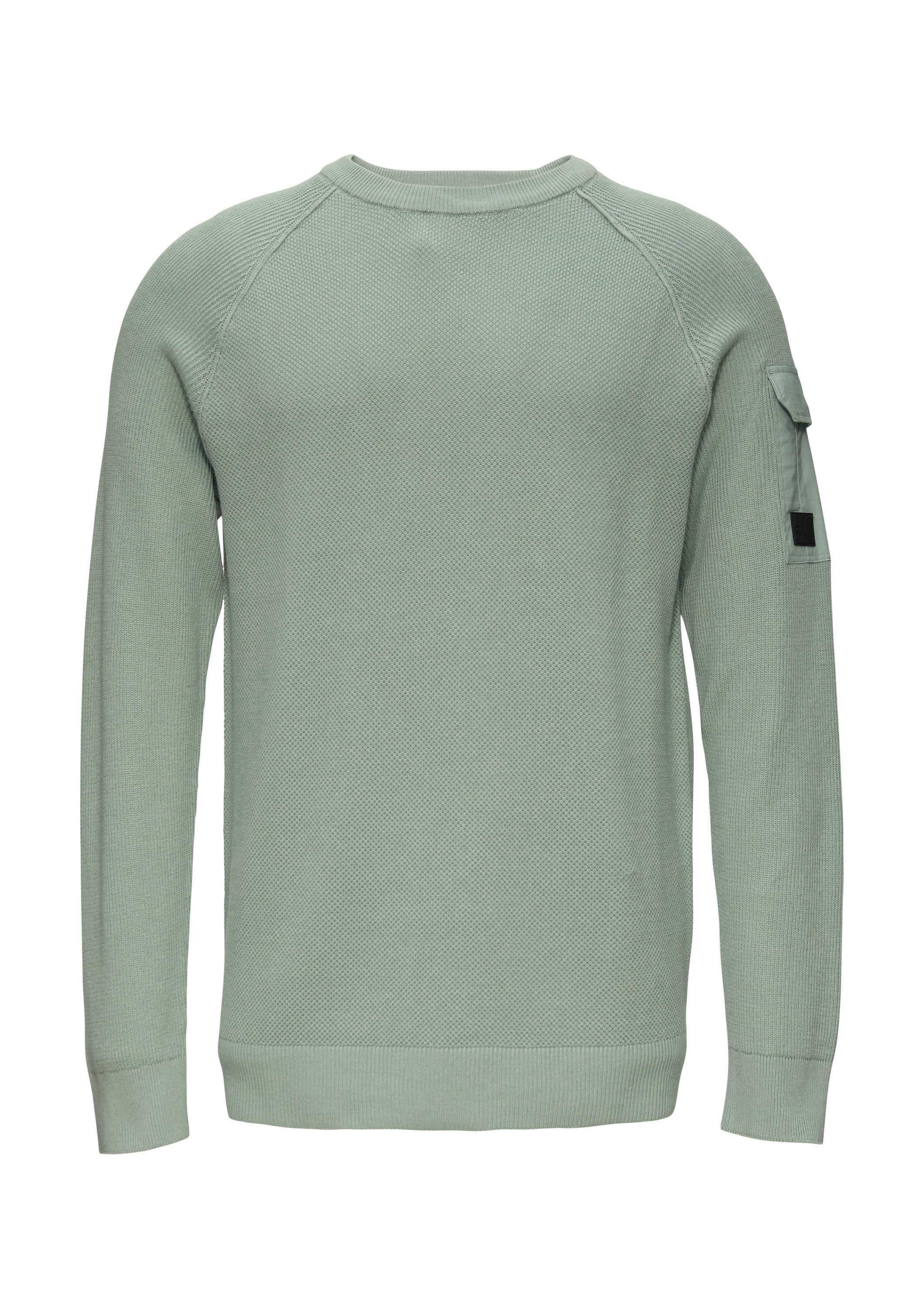 s.Oliver Longpullover Strickpullover Strickpullover mit Raglanärmeln und St günstig online kaufen