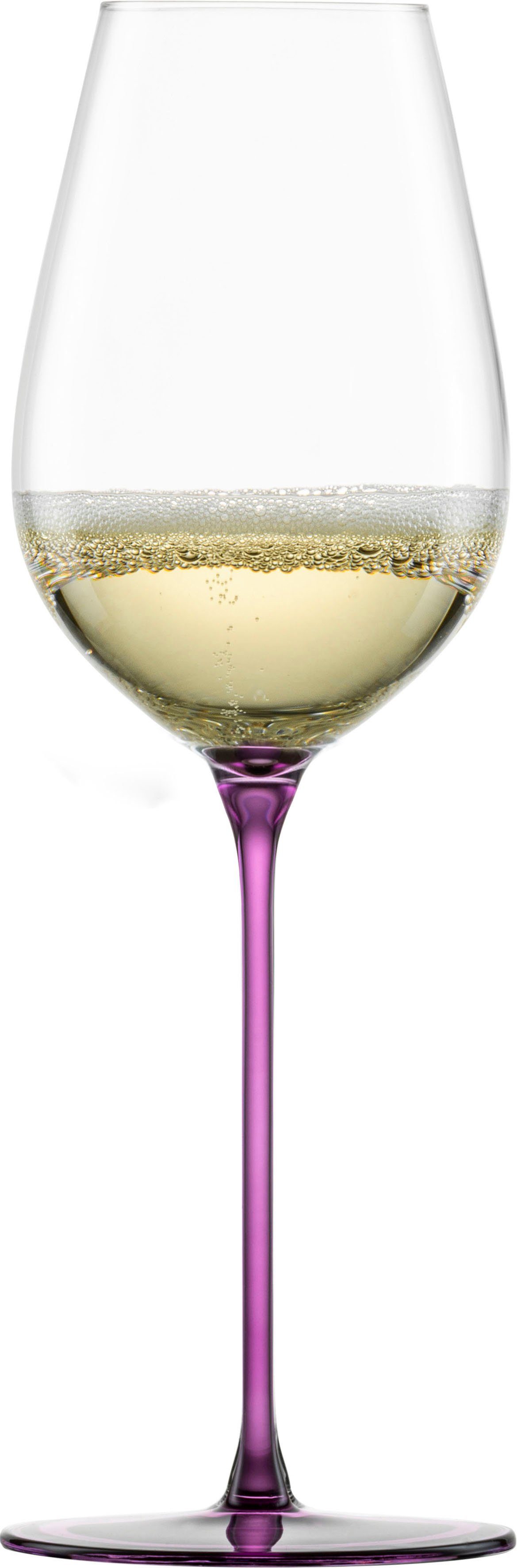 Eisch Champagnerglas INSPIRE SENSISPLUS, Kristallglas, die Veredelung der Stiele erfolgt in Handarbeit, 400 ml, 2-teilig