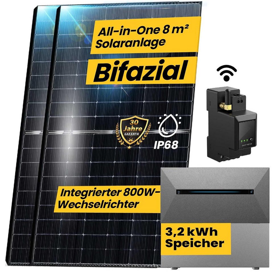 Solaranlage Gebraucht Mit Speicher 2000 Watt EPP.Solar Balkonkraftwerk All In One Balkonkraftwerk 2000W Komplett
