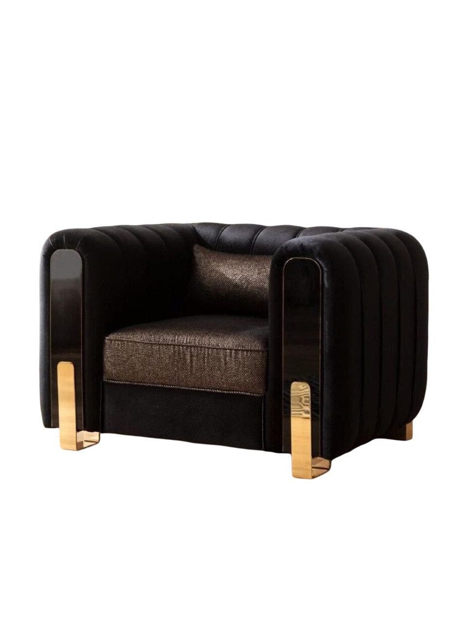 Xlmoebel Sessel Moderner Einzelsessel in Schwarz mit elegantem Design (1-St., Sessel), Hergestellt in Europa