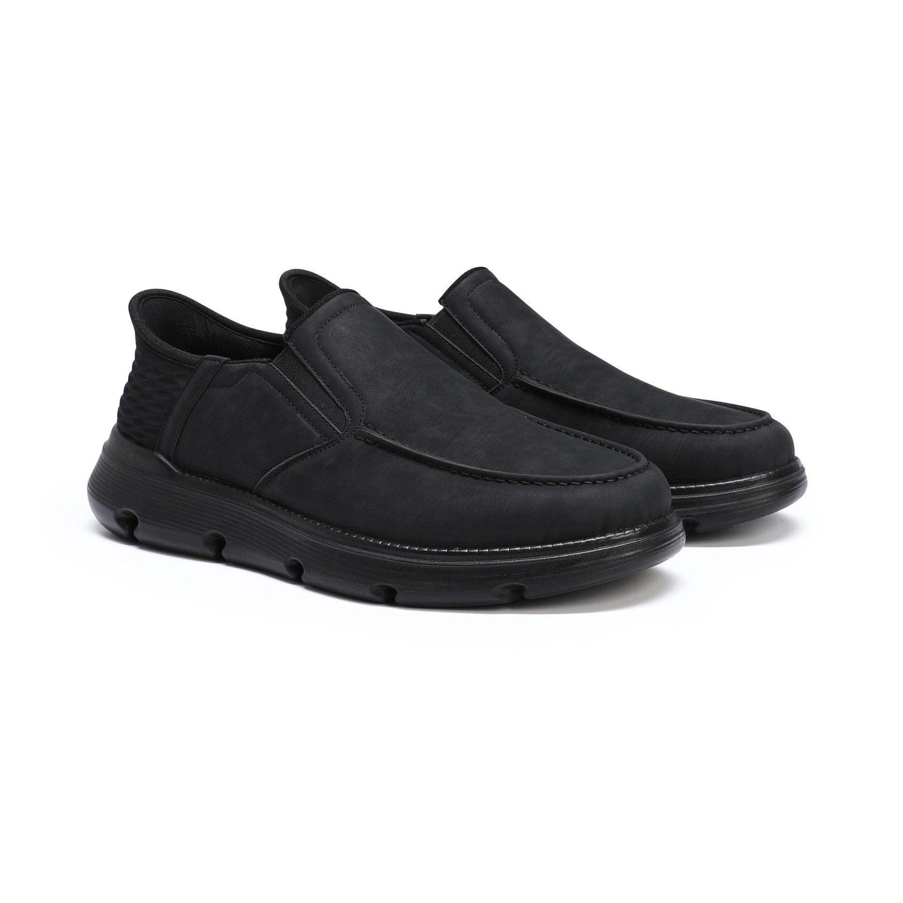 Allthemen Slip-On Sneaker Herren Retro Slip-On Sneaker mit Dämpfung Freizeitschuhe