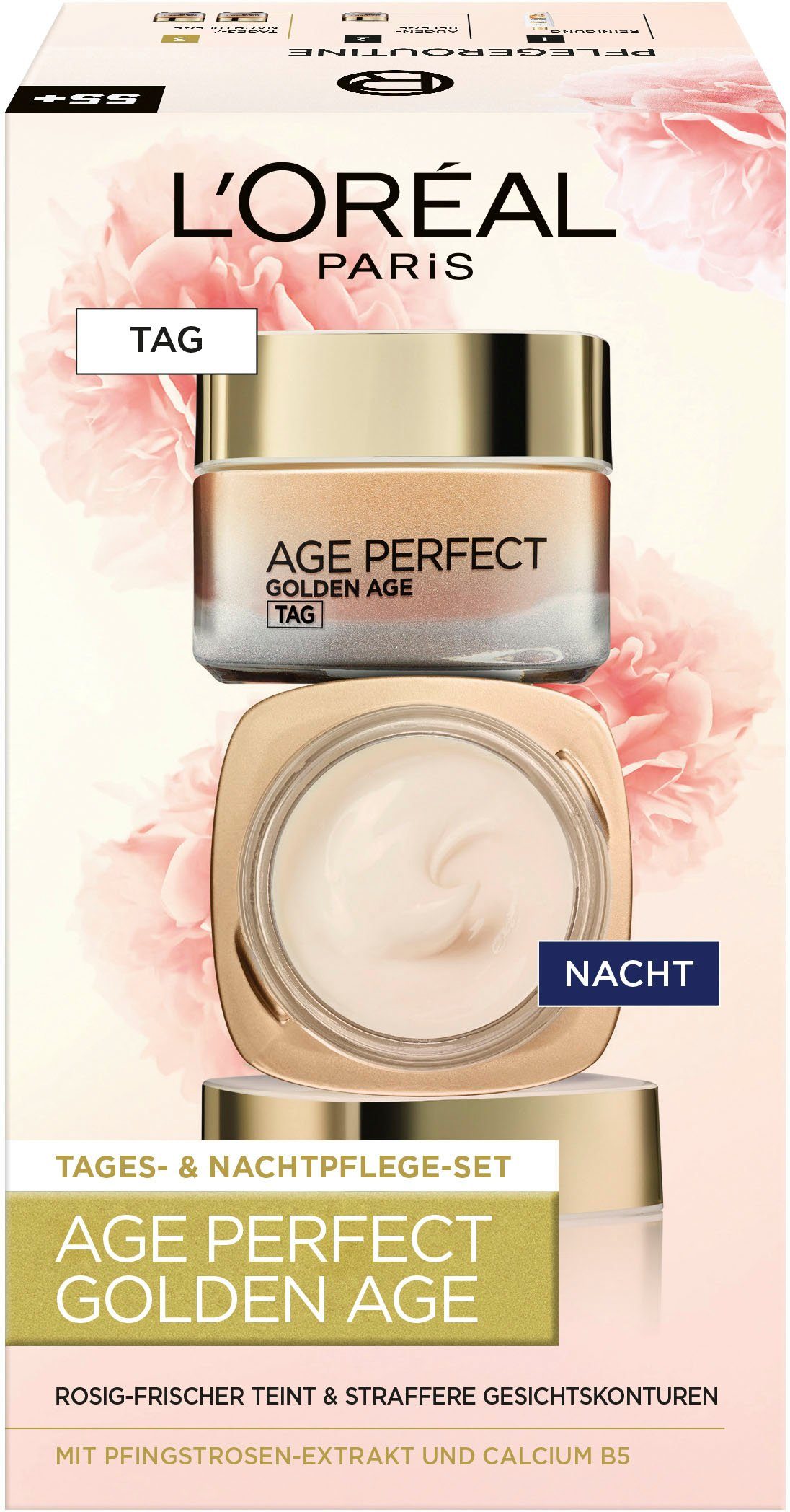 Neo-Calcium mit Perfect Golden Tag Set, Age Nacht L'ORÉAL Age PARIS 2-tlg., und Gesichtspflege-Set