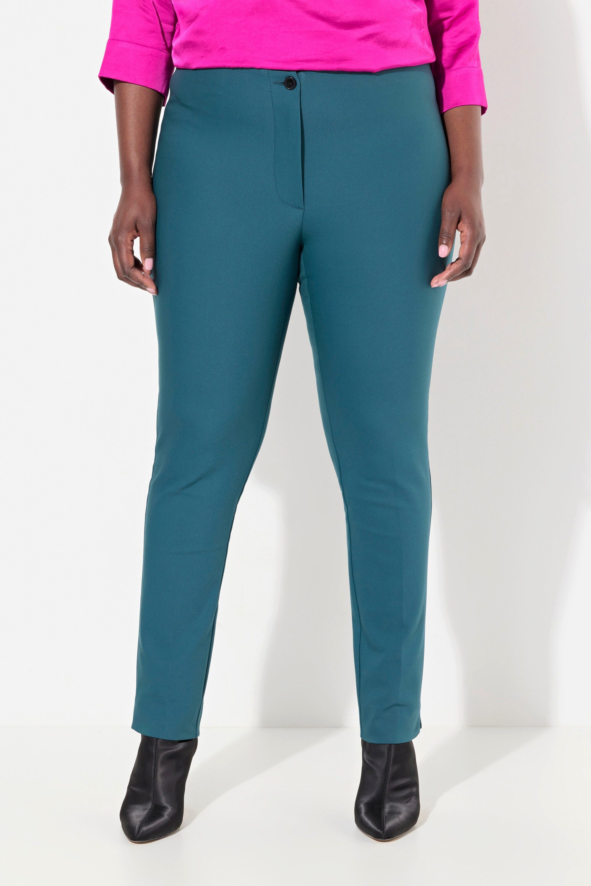 Ulla Popken Stoffhose Bengalinhose Sienna schmales Bein Stretch