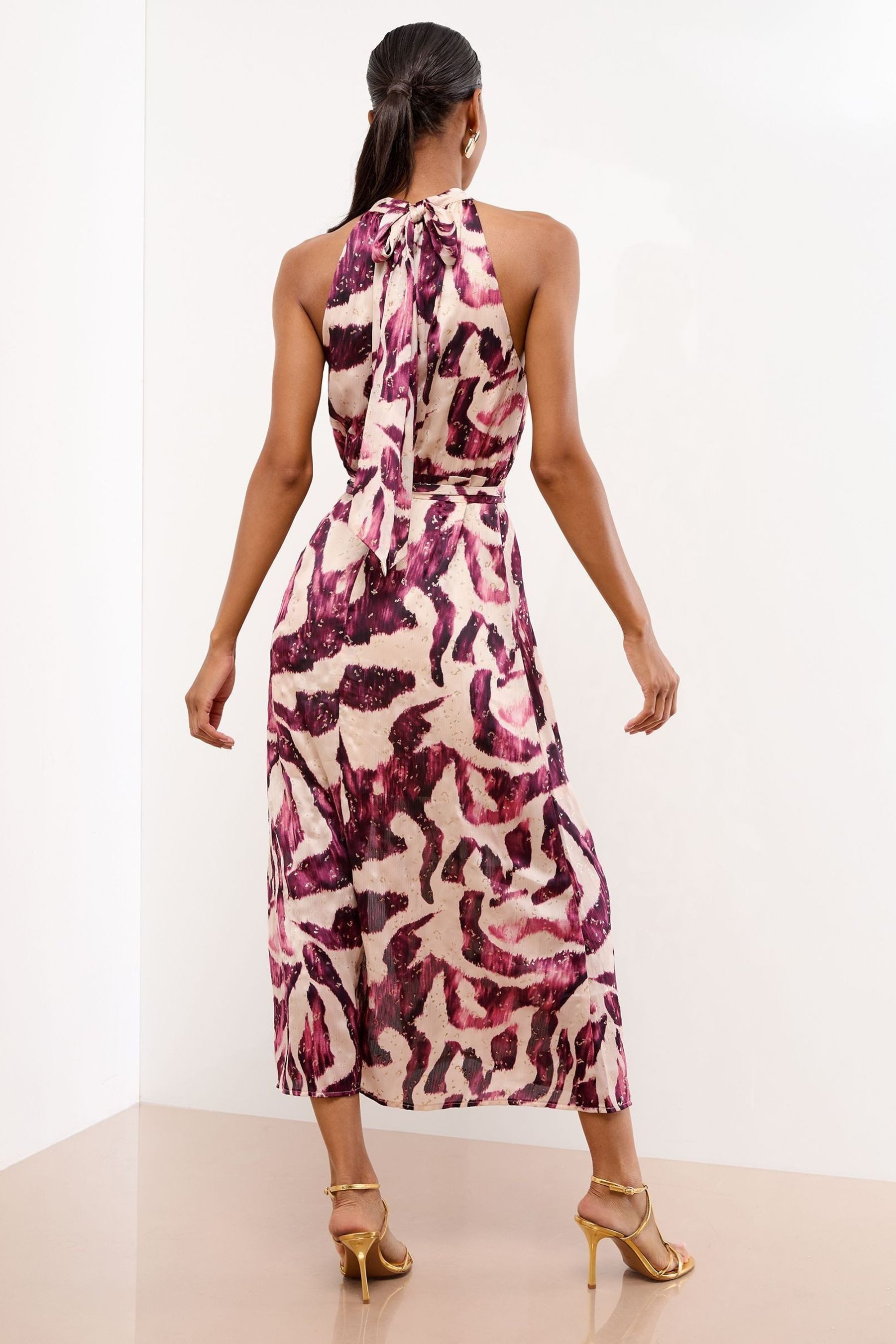 LIPSY Midikleid Lipsy Bedrucktes Neckholder-Midikleid mit Print (1-tlg) günstig online kaufen