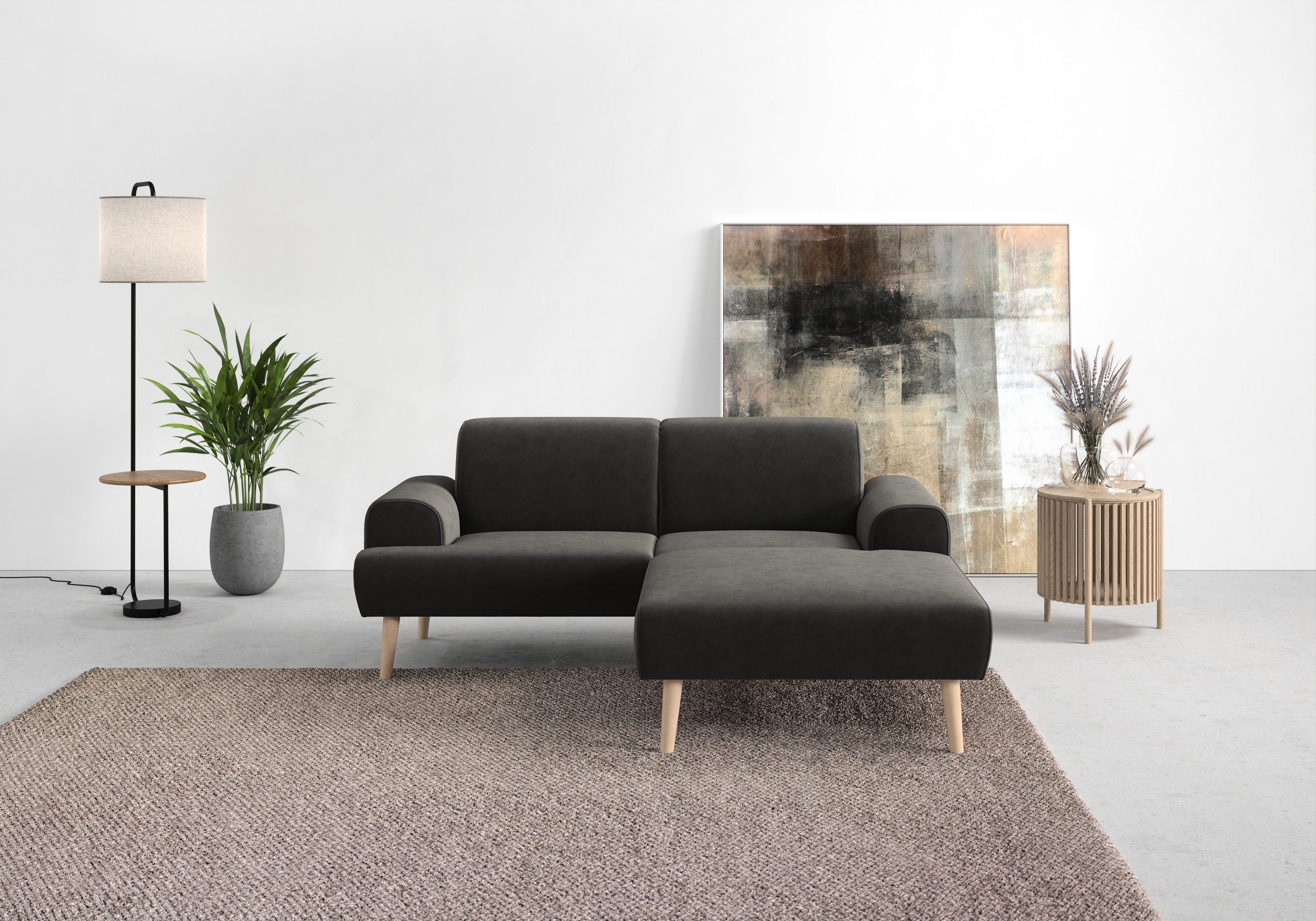 Ecksofa Swift Scandic Design, komfortabler Federkern, Breite 192cm, L-Form