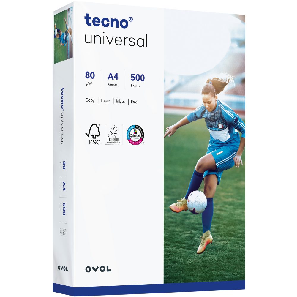 TECNO Drucker- und Kopierpapier Kopierpapier Universal 80g A4 500BL weiß