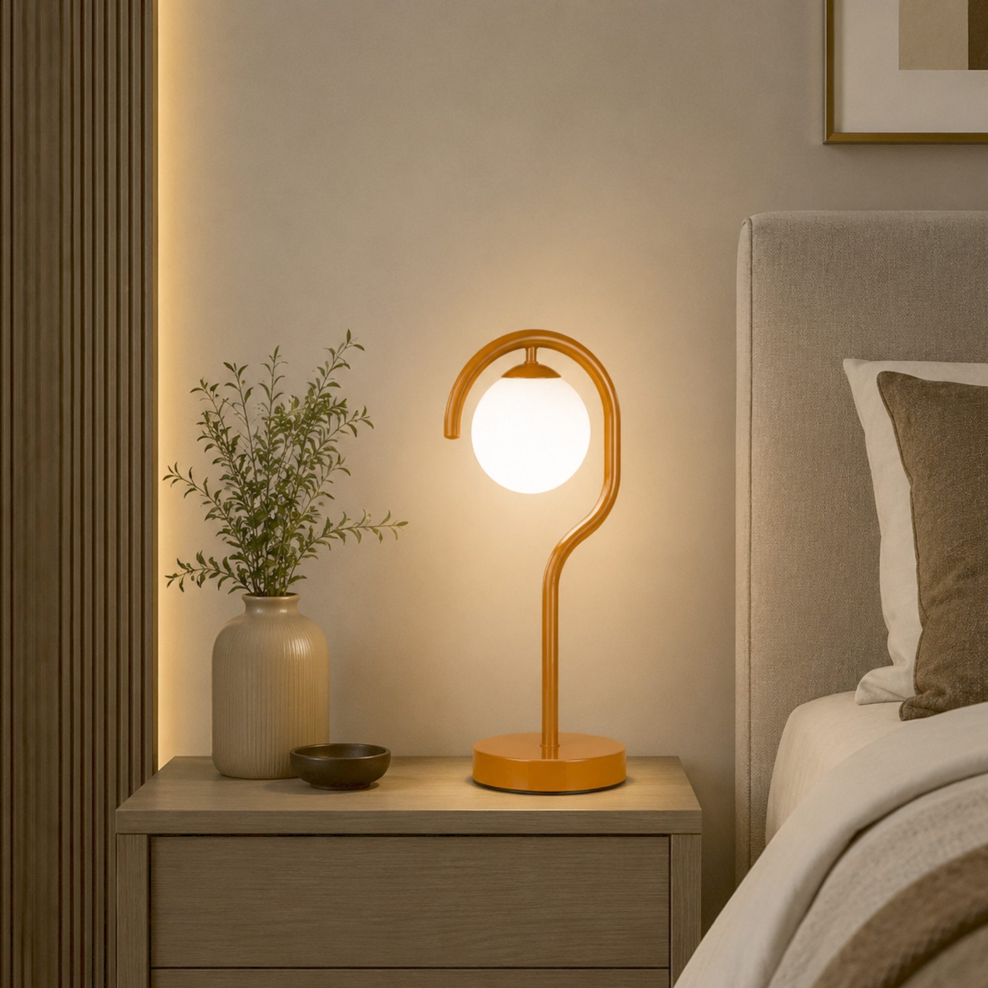Opviq Nachttischlampe, ohne Leuchtmittel, Tischleuchte, E27, ohne Leuchtmittel, IP20