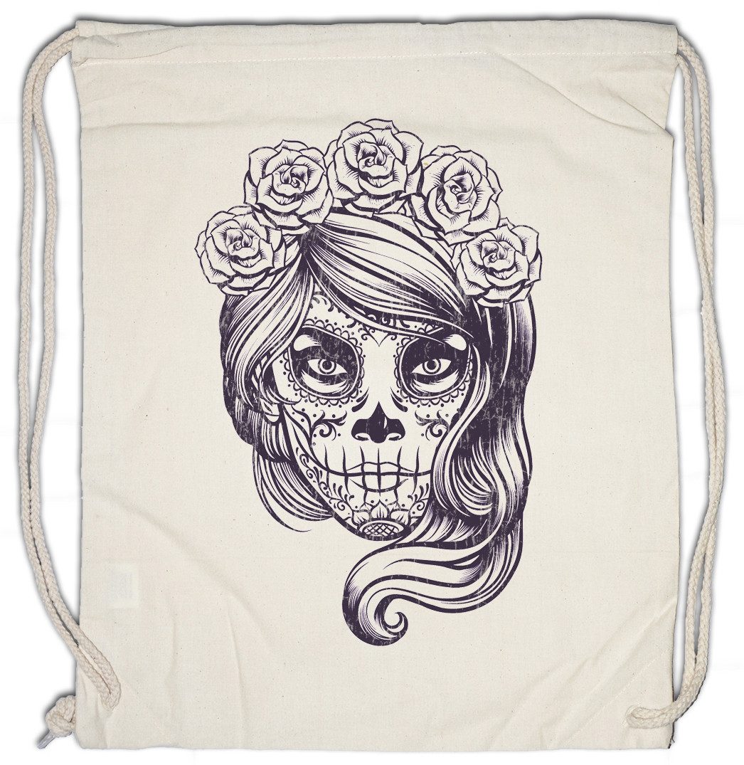 Turnbeutel Dia De Muertos III Turnbeutel Schädel Mexiko Los Gang Latino Mexico