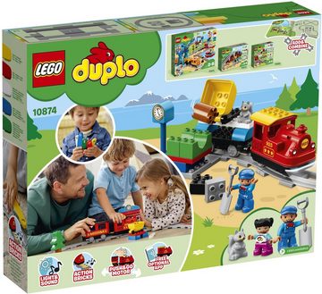 LEGO® Konstruktionsspielsteine »Dampfeisenbahn (10874), LEGO® DUPLO® Town«, (59 St)