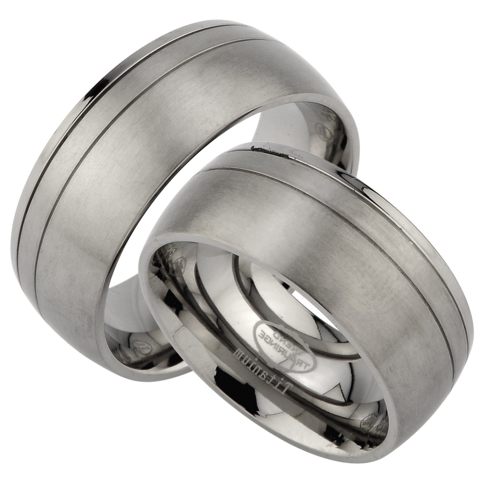 Trauringe123 Trauring Hochzeitsringe Verlobungsringe Trauringe Eheringe Partnerringe aus Titan, JT2