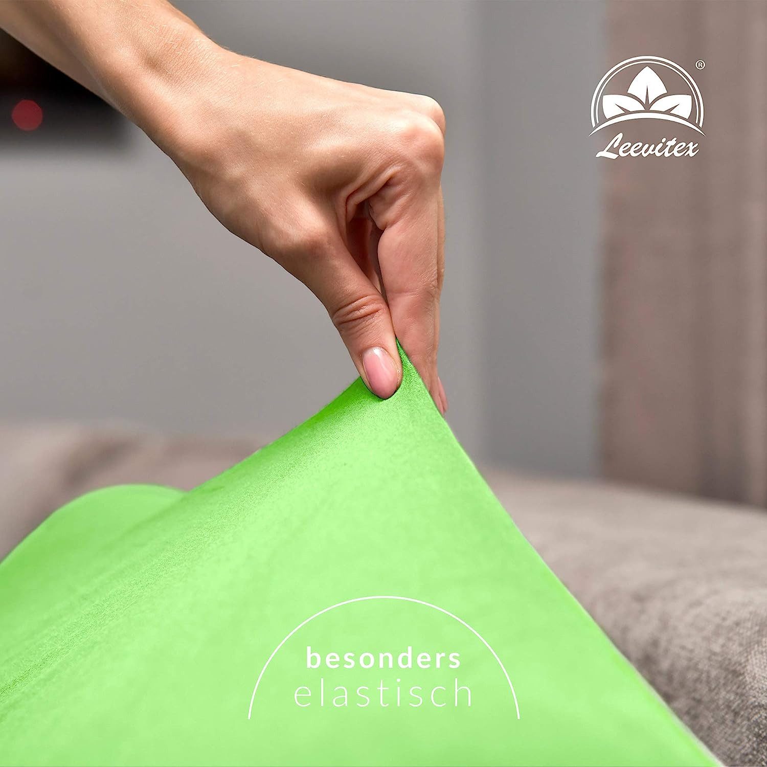 leevitex® Spannbettlaken Spannbettlaken Boxspringbett & Wasserbett Spannbettlaken 170 g/m², Gummizug: rundum, Mako-Baumwolle, sehr robust, 180x200 – 200x220 cm + 40 cm Steg