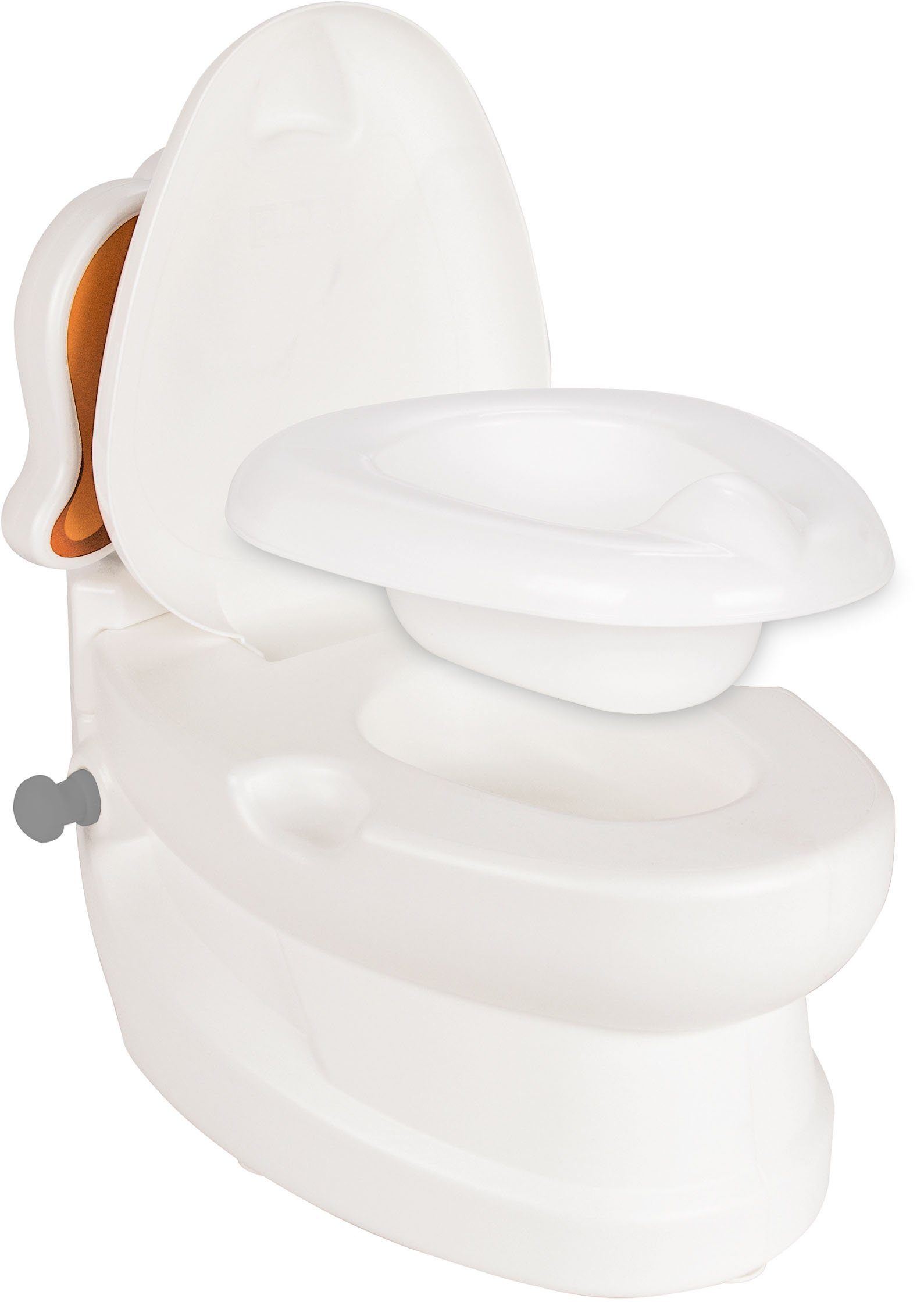 Toilettenpapierhalter kleine Toilettentrainer Toilette, mit Spülsound Meine und Hund, Jamara