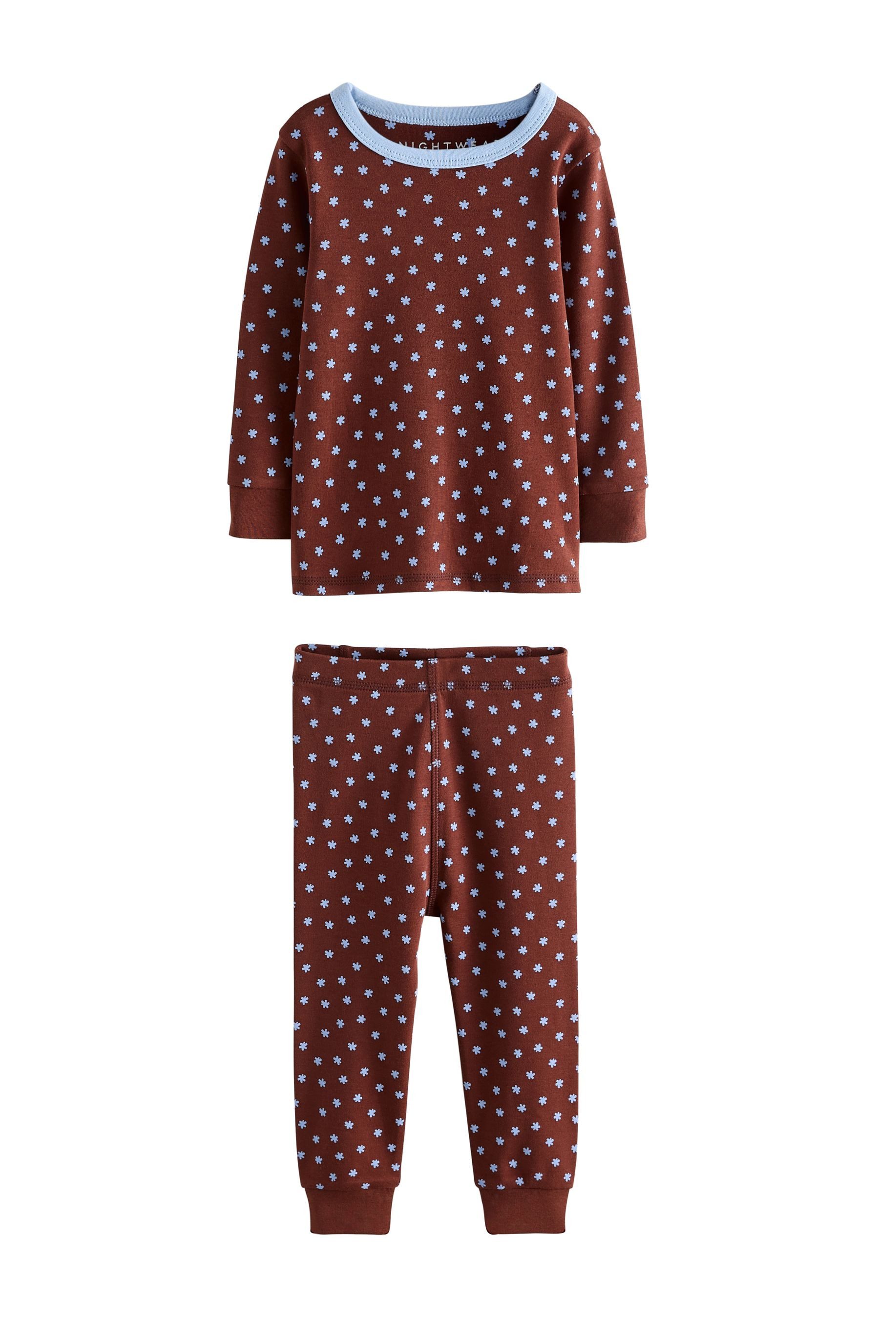 Next Pyjama Schlafanzüge mit floralem Muster, 3er-Pack (6 tlg)