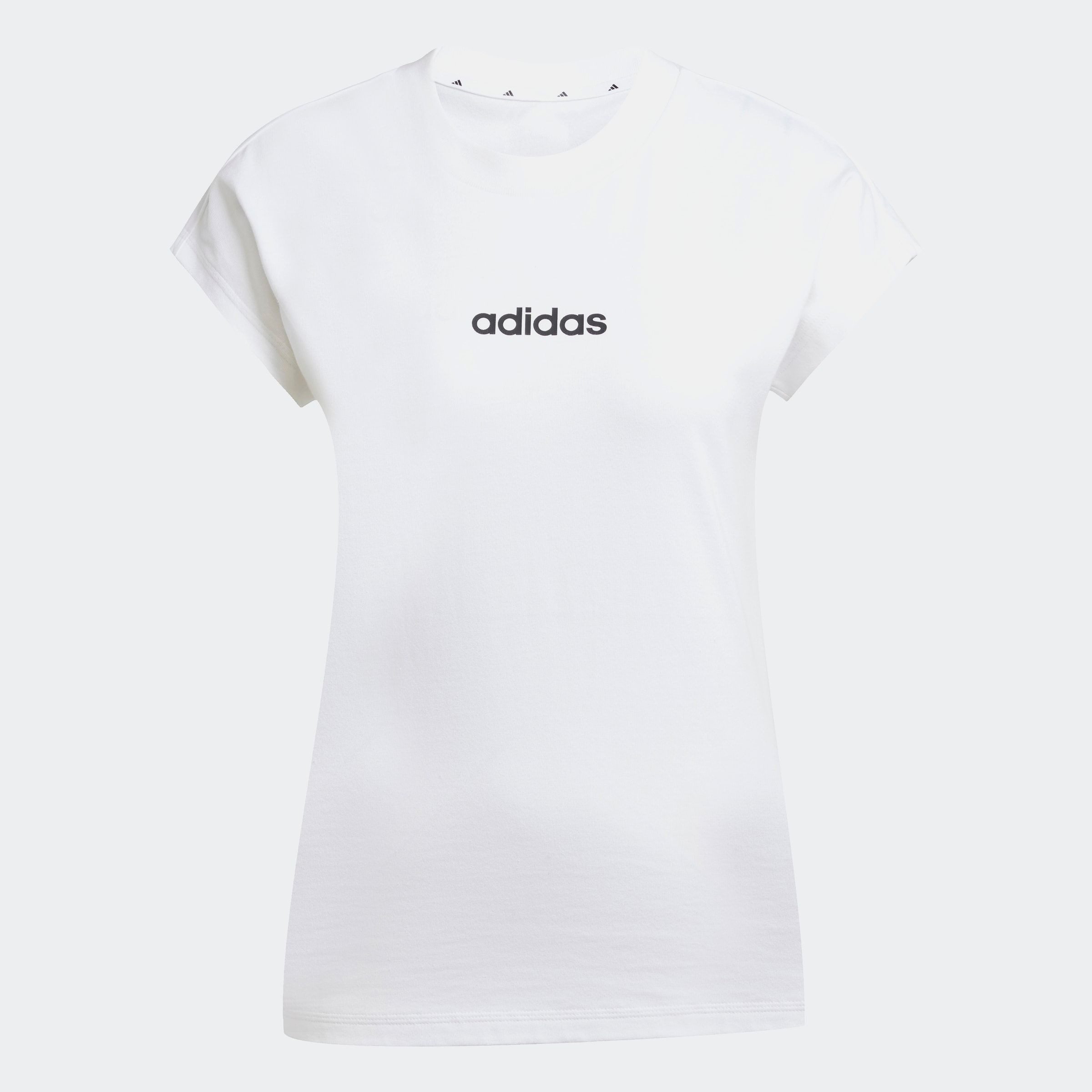 adidas Sportswear T-Shirt ESSENTIALS LINEAR COTTON sportlicher Stil, Kurzarm, ohne Verschluss, aus Baumwolle