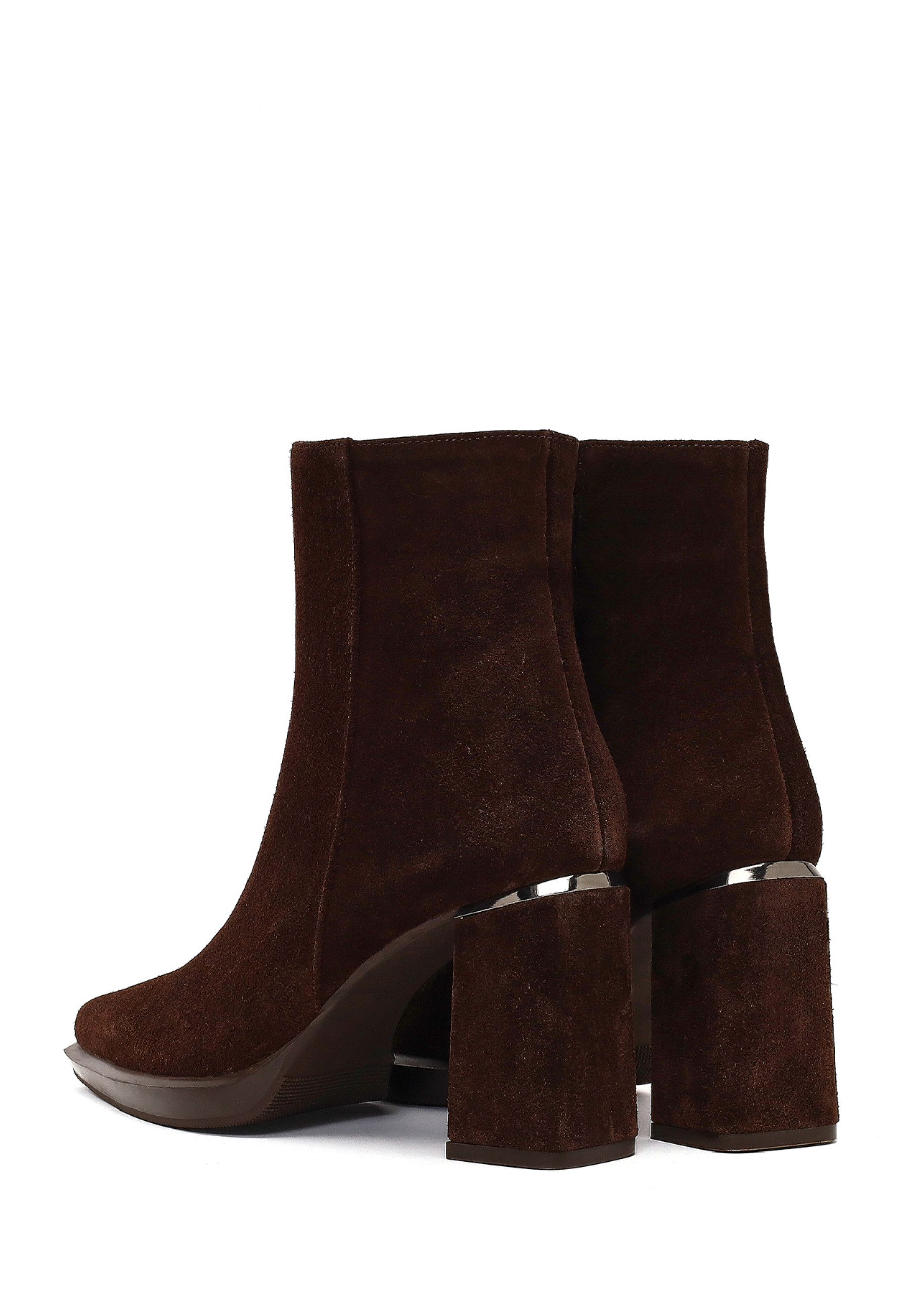 Derimod Absatz-Stiefeletten aus Veloursleder Ankleboots