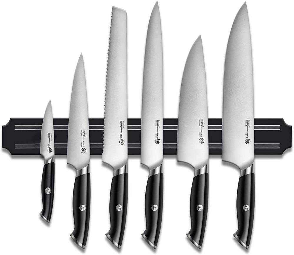 MAVURA Wand-Magnet Messerhalter MLiving Magnetleiste Messerhalter  Messerhalterung, Messer Edelstahl Magnetisch Messerleiste [schwarz]