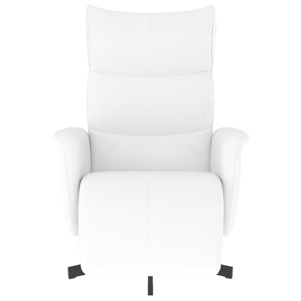 vidaXL Sessel Relaxsessel mit Fußteil Weiß günstig online kaufen