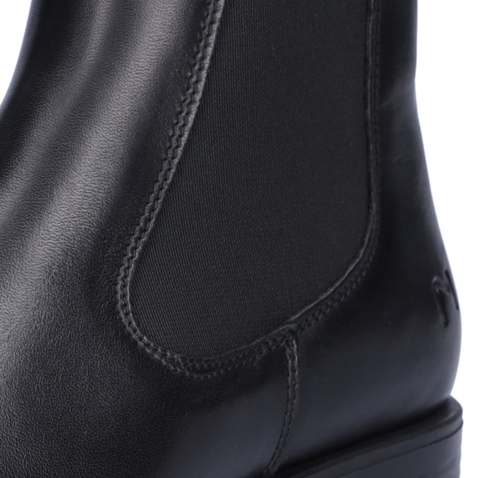 MIDS MARIKA Damen Chelseaboots Glattleder in Schwarz, 15 cm Schaft, Profil-Gummisohle & Textilfutter – Bild 5 von 5