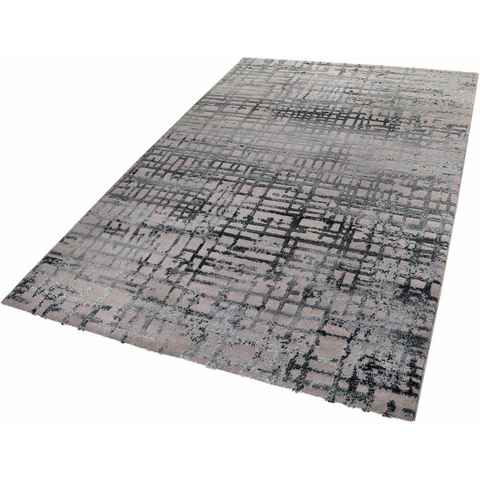 Teppich Velvet Grid, Esprit, rechteckig, Höhe: 12 mm, Wohnzimmer