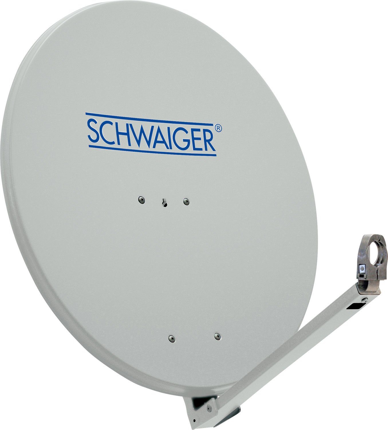 Schwaiger 714210 SAT-Antenne (75 cm, Aluminium, hellgrau)