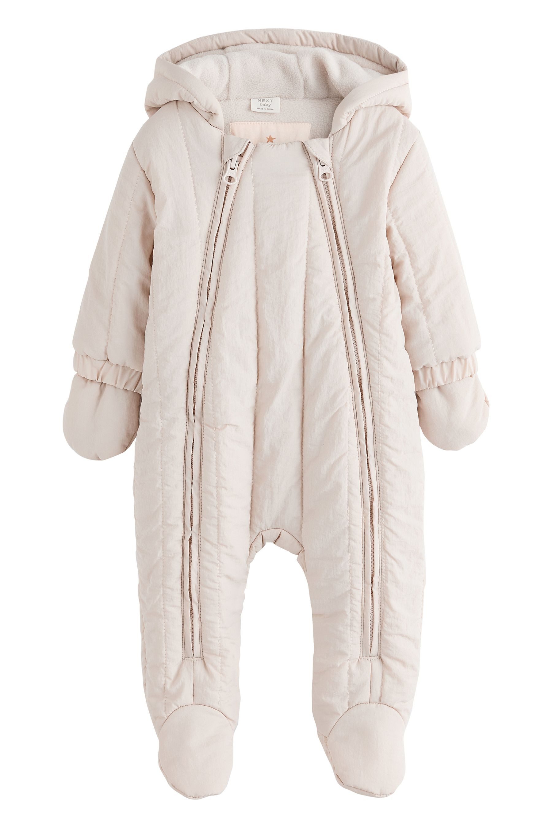 Overall Gesteppter Baby-Strampler mit Slogan