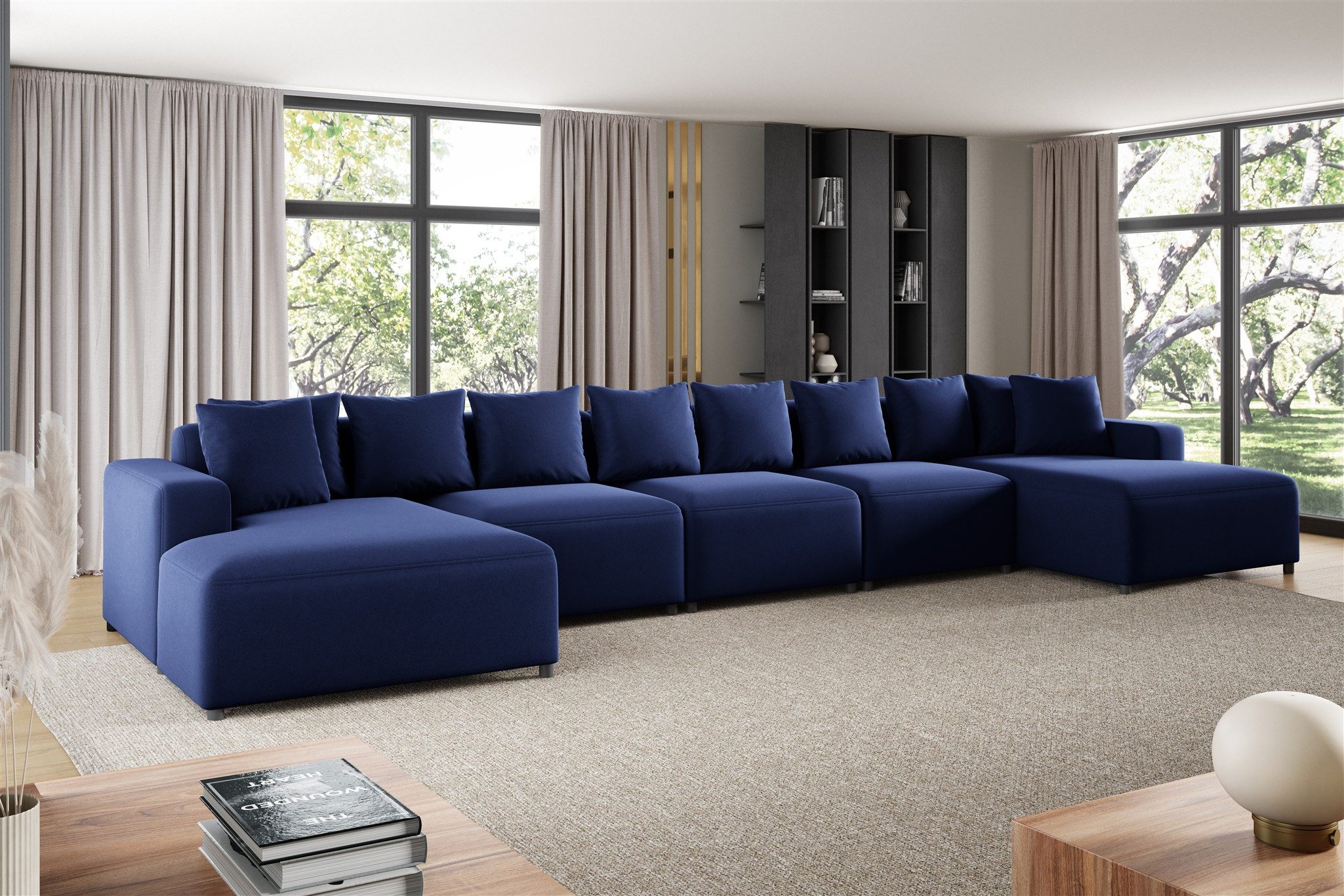 Fun Möbel Wohnlandschaft Sofa U-Form MEGAN günstig online kaufen