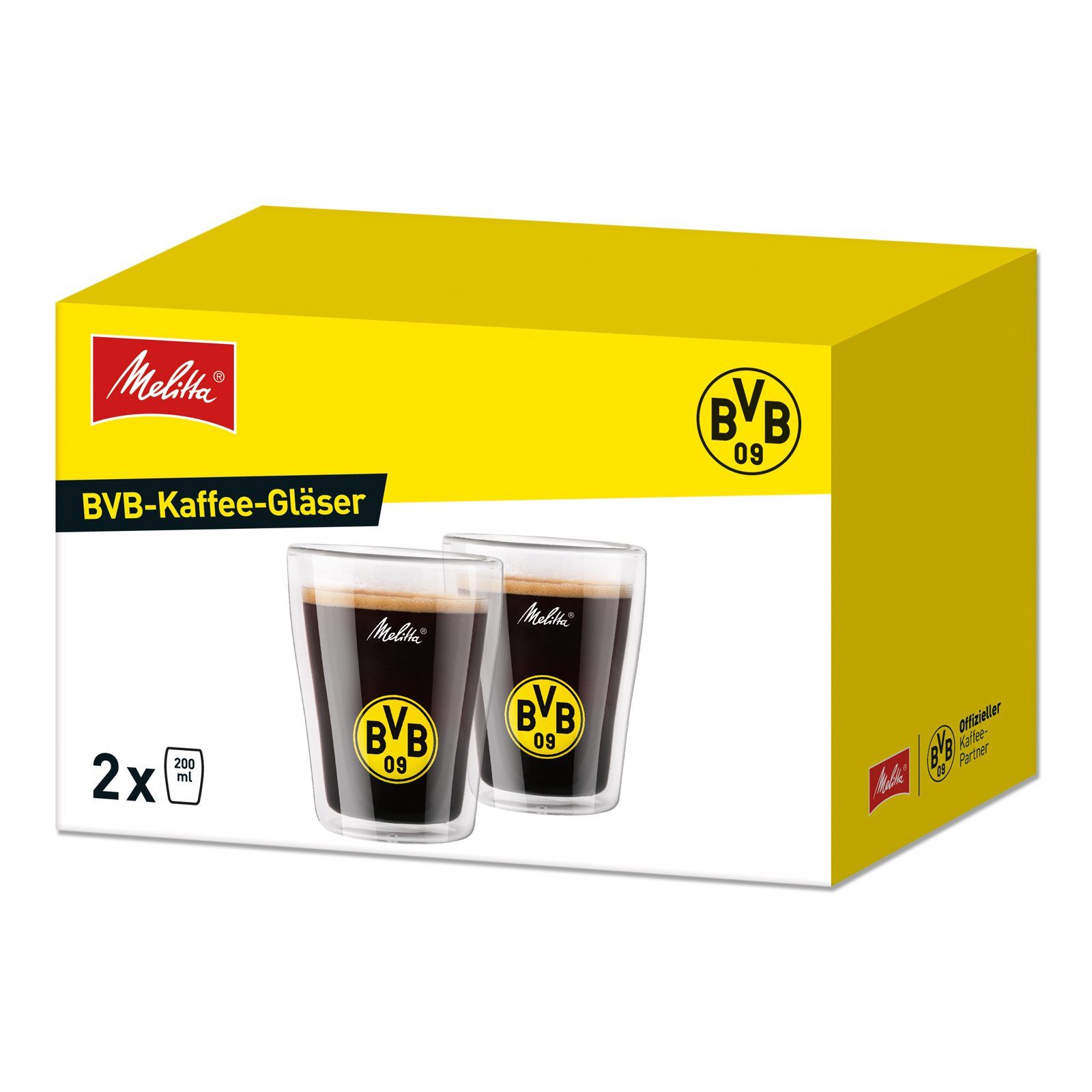 BVB MERCHANDISING Espressoglas BVB Kaffe-Gläser doppelwandig, 2-tlg., Glas, ultrasichere Borosilikatglas kommt sonst in Laboren zum Einsatz doppel