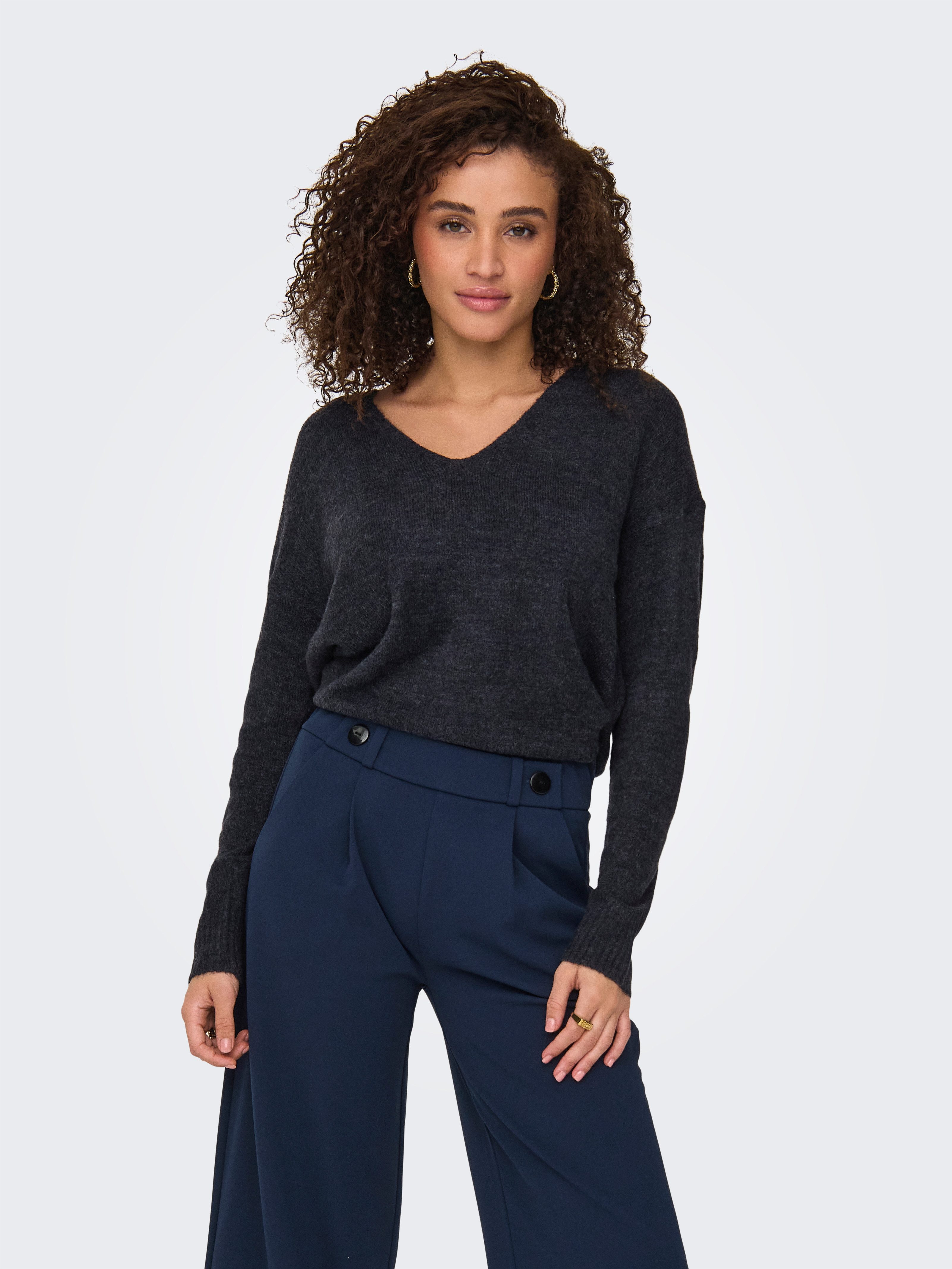 JDY V-Ausschnitt-Pullover JDYELANORA L/S V-NECK PULLO. günstig online kaufen