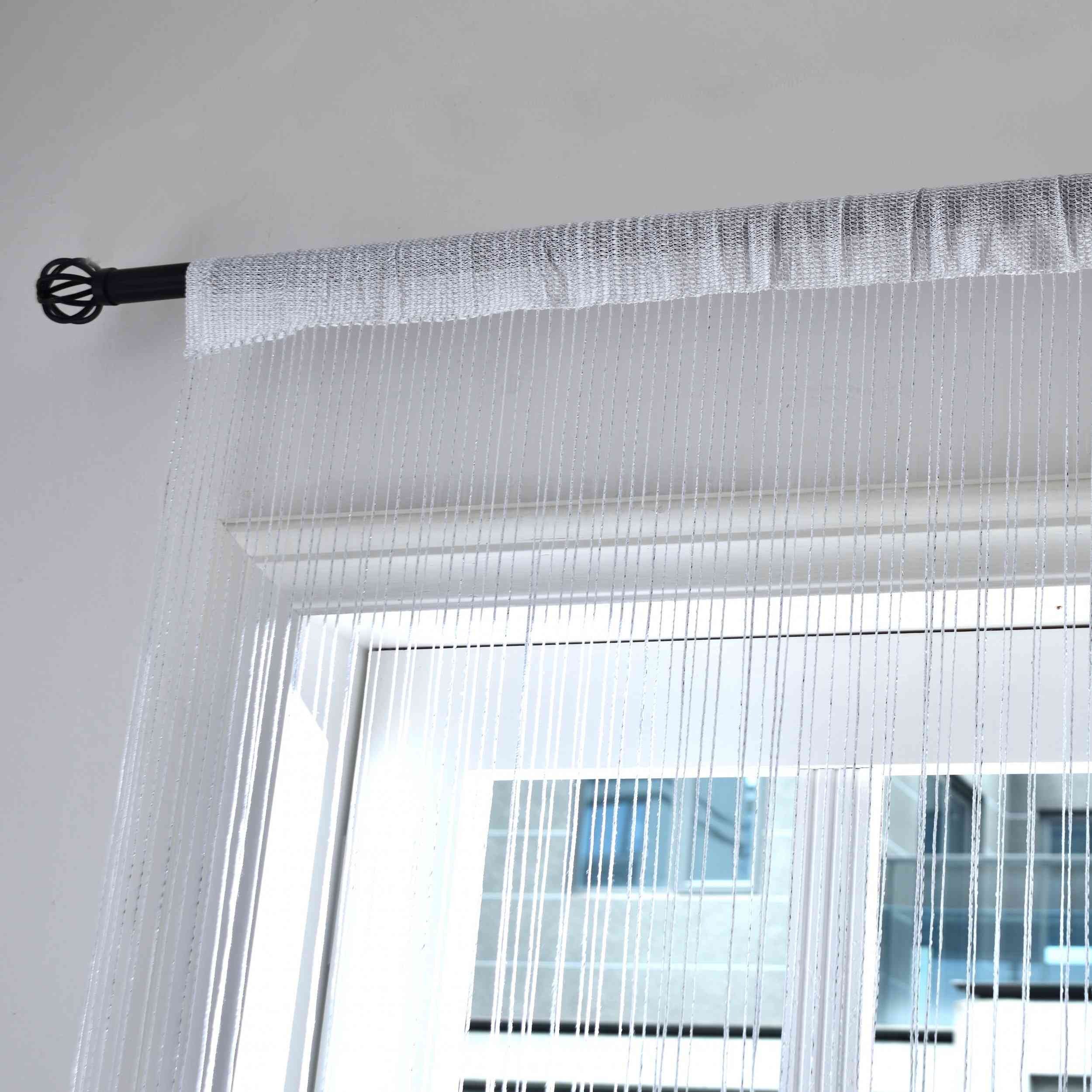 Gardinenbox Gardine, Stangendurchzug, Fadengardine Lurex Tunneldurchzug günstig online kaufen