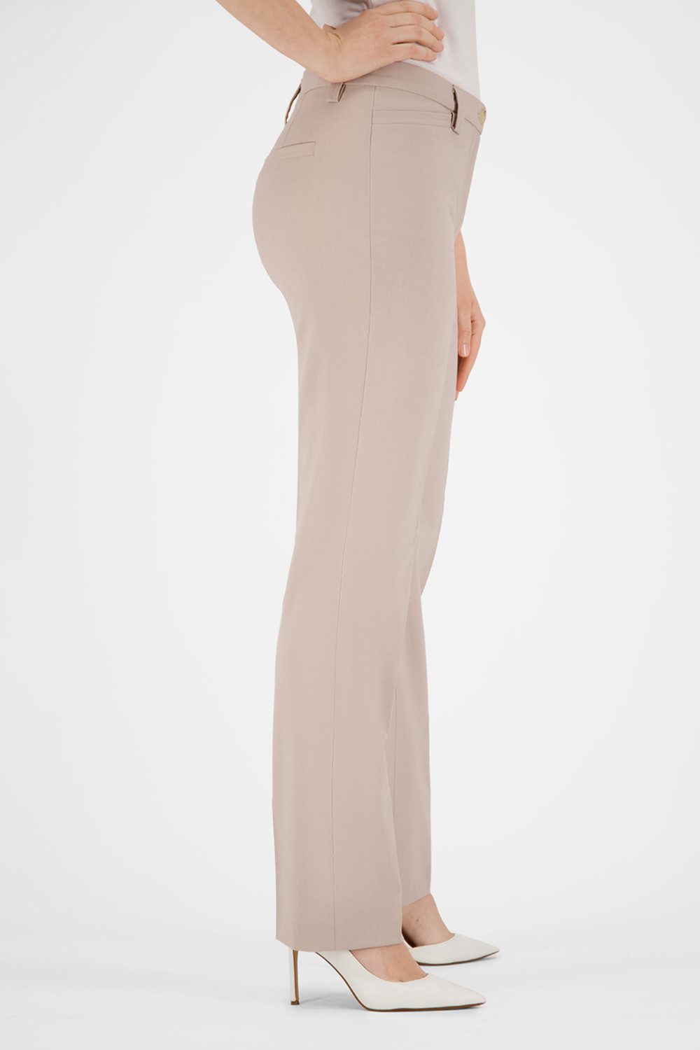 Atelier GARDEUR Loose-fit-Jeans KAYLA-602111-1014 Special Fit Damenhose braun beige Wollmischung mit 5% Elasthan für dezenten Stretch