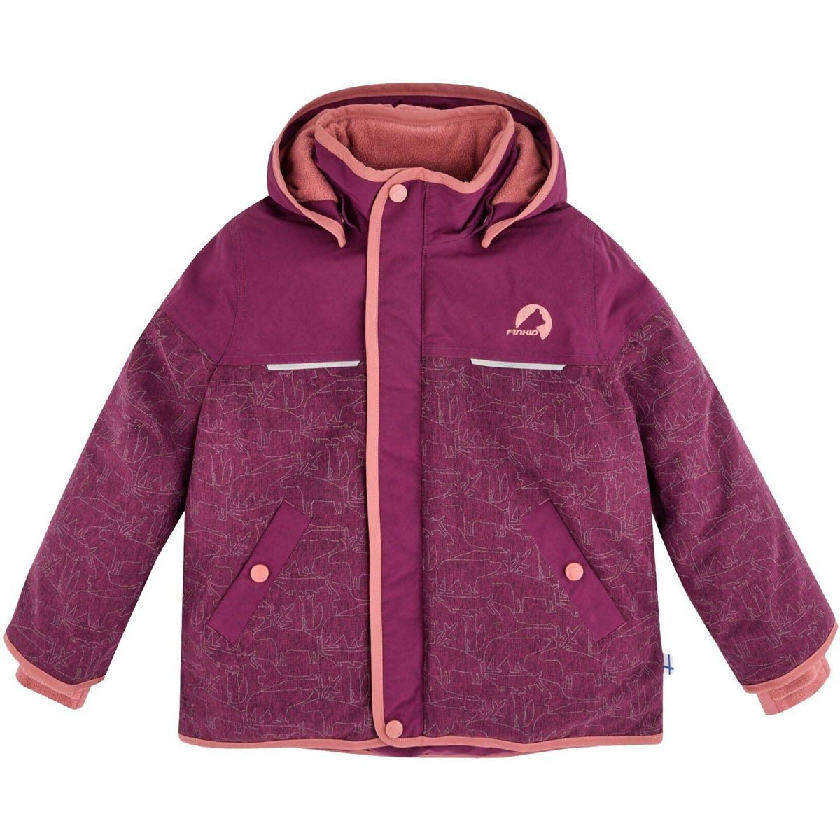 Finkid Outdoorjacke Koira ICE Winterparka für Kinder, der bei kalten Temperaturen warm hält und