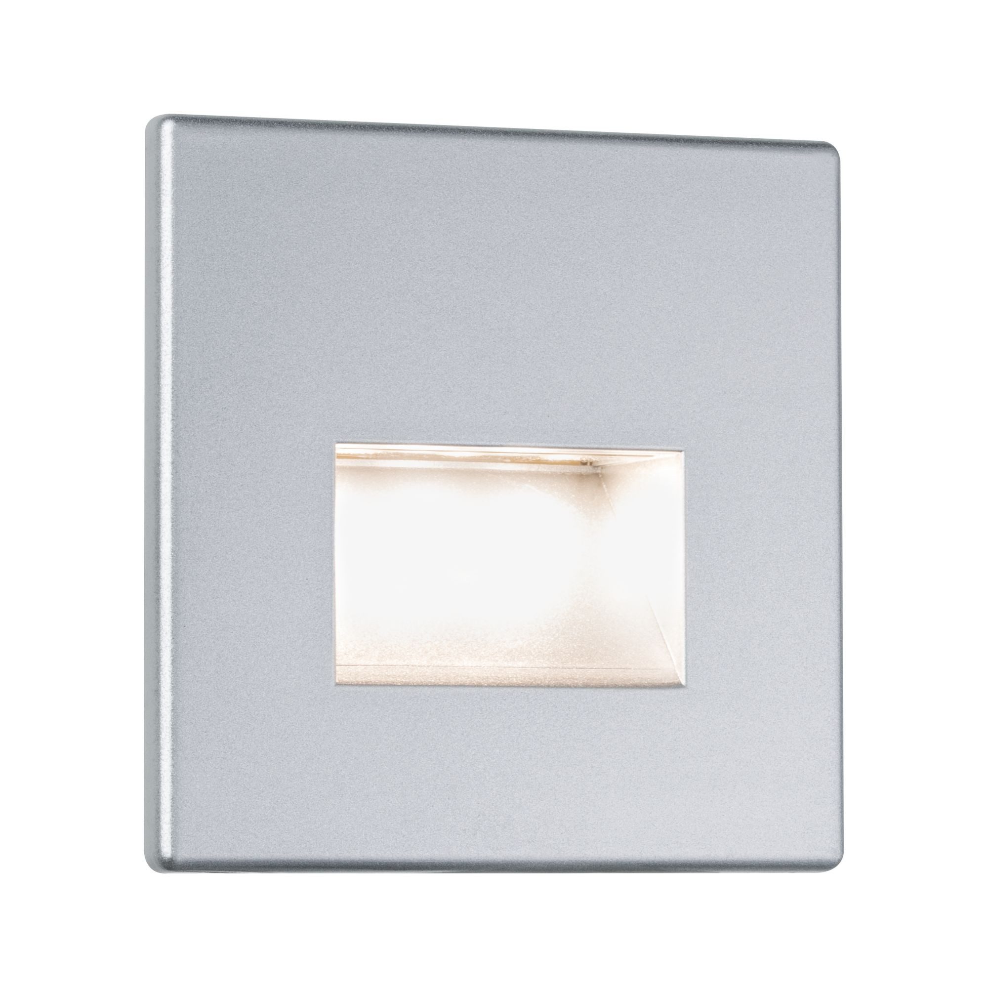 Paulmann LED Einbauleuchte LED Wandeinbauleuchte Edge Quadro 1,2W 25lm 230V, LED fest integriert, Warmweiß