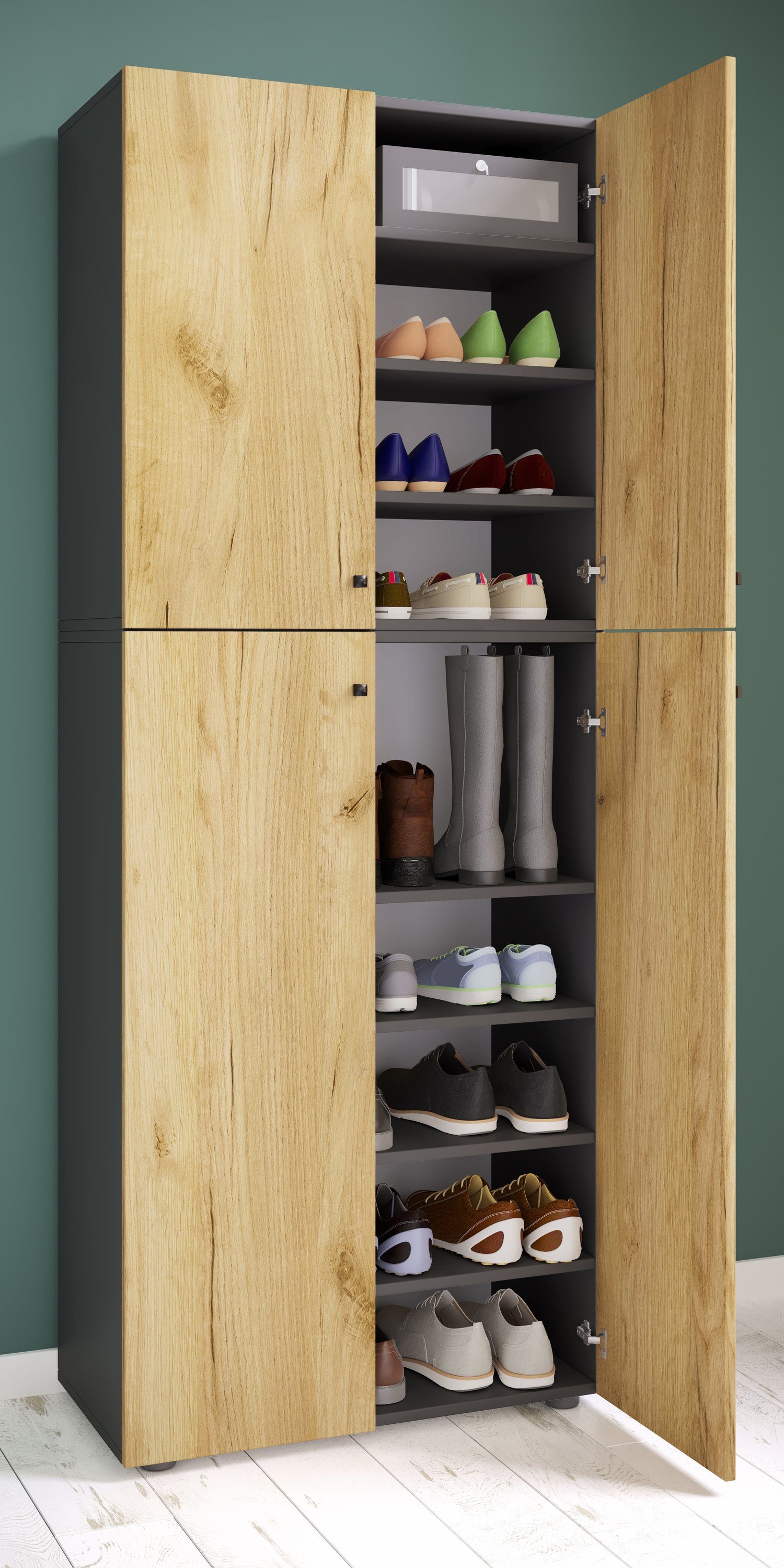 VCM Schuhschrank XXL Holz Großer Schuhschrank günstig online kaufen