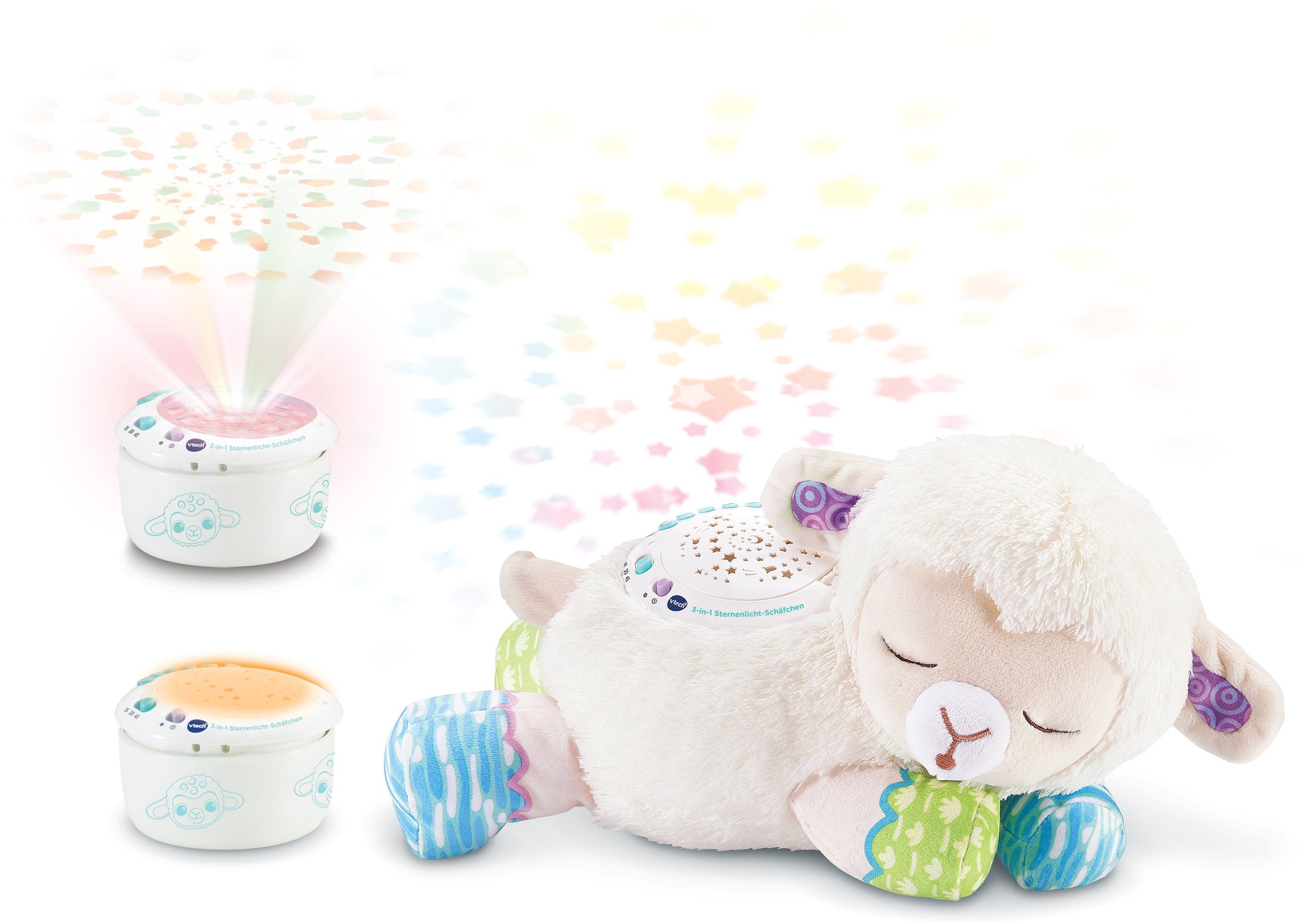 Kuscheltier Vtech Baby, 3in1 Sternenlicht-Schäfchen