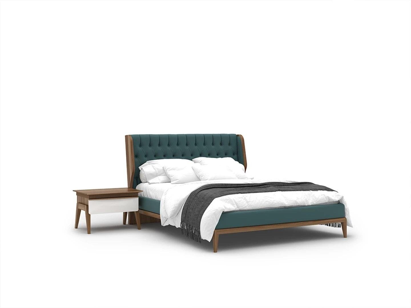 JVmoebel Schlafzimmer-Set Luxus Schlafzimmer Set 3tlg Bett 2x Nachttische Modern Möbel, (3-St., Bett + 2x Nachttische), Made in Europa