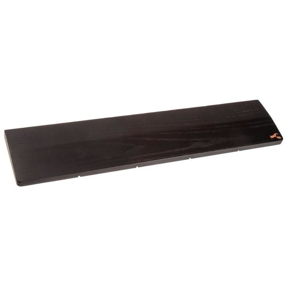 Glorious PC Gaming Race Tastatur-Handballenauflage Full Size, 44,5 x 10 cm, 2,5 mm hoch, aus Holz, Rutschfeste Unterseite, Handballenunterlage, schwarz / braun