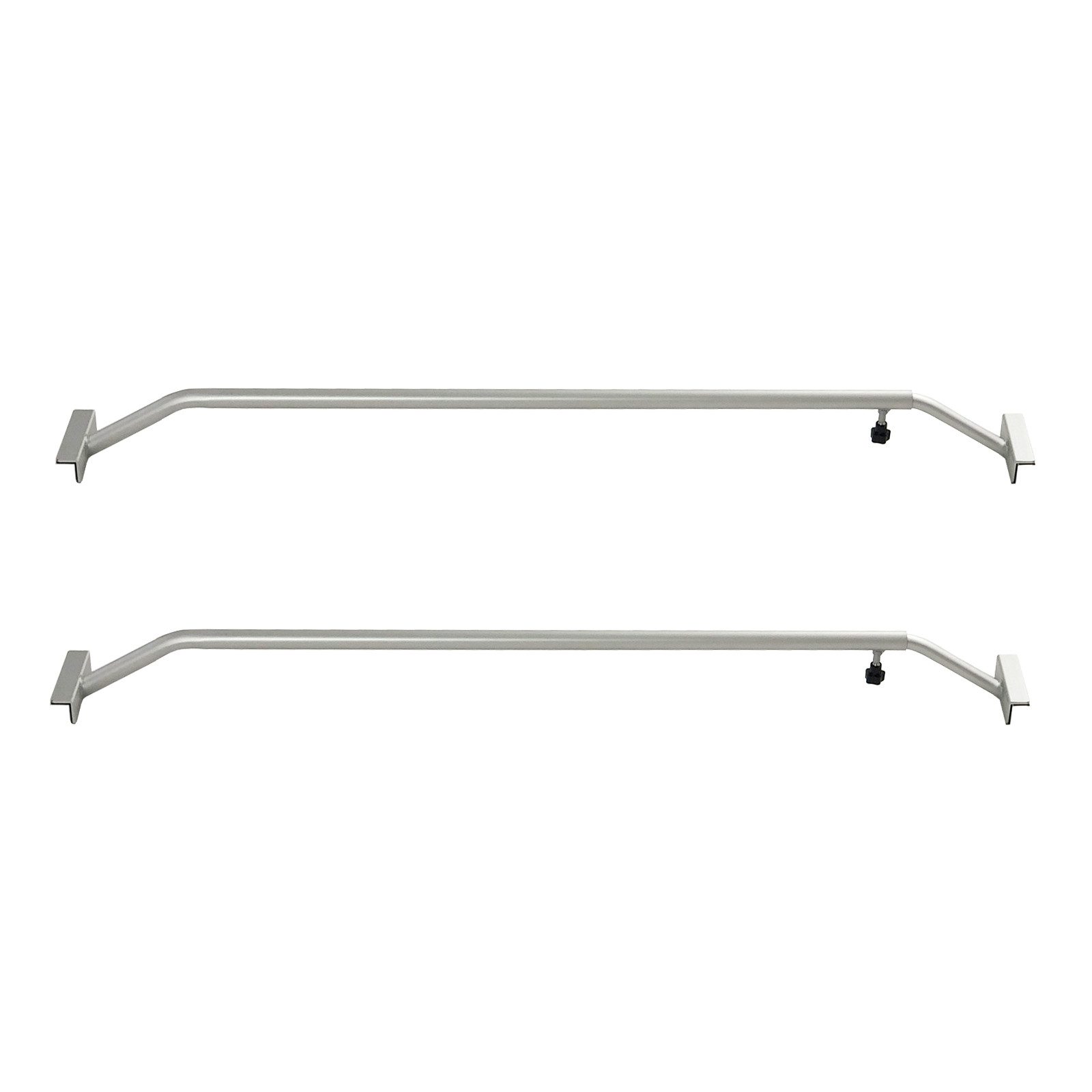 TRUTZHOLM Autoplane 2 x Alu-Bügel Flachplanenbügel verstellbar 106 - 148 cm Plane PKW (Set), Aluminium Knaufschraube