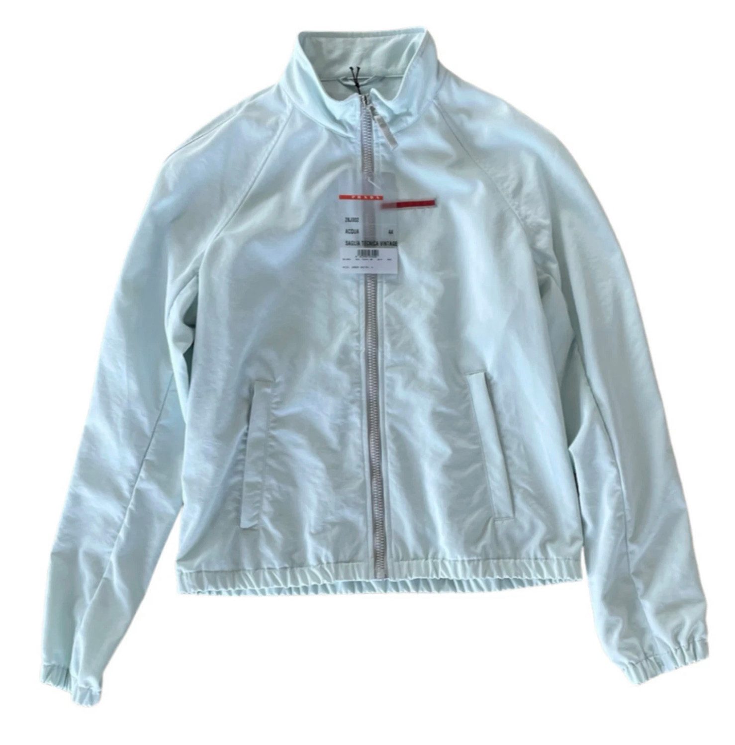 PRADA Segeljacke Saglia Tecnica Wind Jacke Blouson Acqua Dezentes, aufgesetztes Prada-Rotlogo auf der Brust