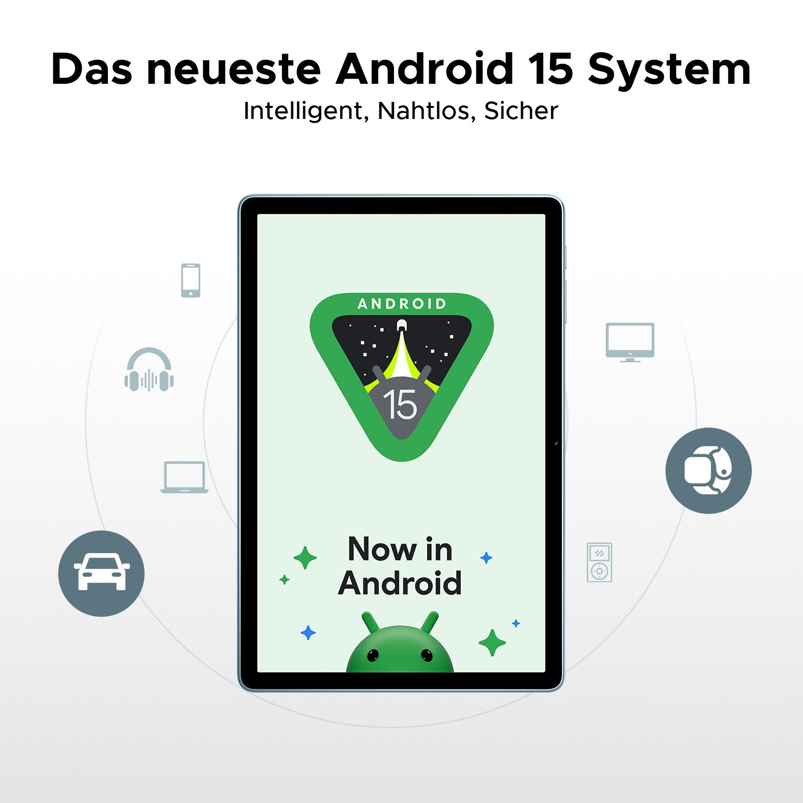 DOOGEE TabA9Pro+ Tablet mit Tastatur Android 15 128GB/2TB,11 Zoll Gaming Tablet (11", 128 GB, Android 15, 8580 mAh Akku, 13 MP + 5 MP, WiFi 5, Face ID, OTG, Widevine L1)