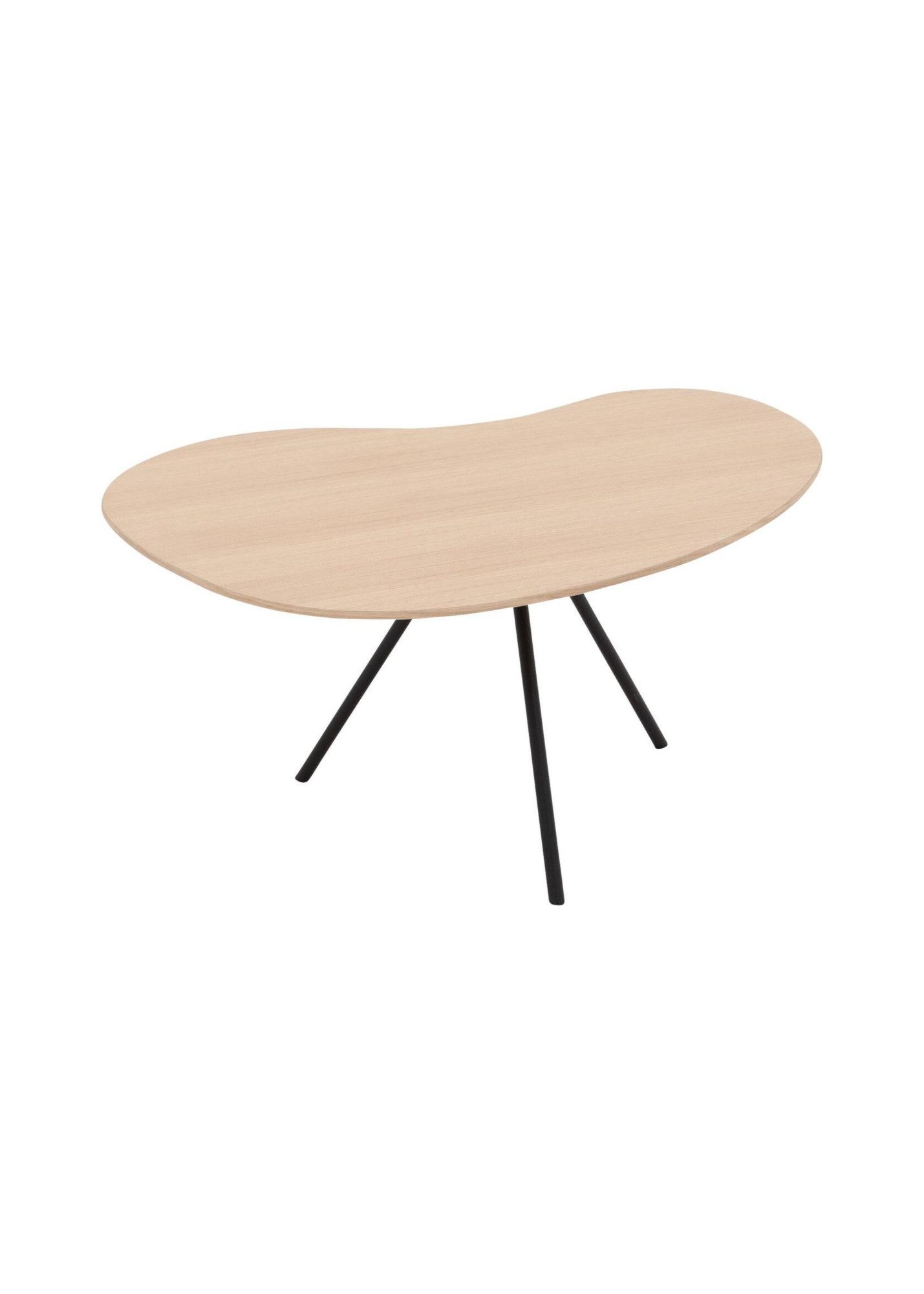 Home affaire Couchtisch Arendal, Tisch, Satztisch, Kaffeetisch, Sofatisch (1-St), Tischplatte mit Echtholzfurnier aus Eiche, Gestell aus Metall, FSC®