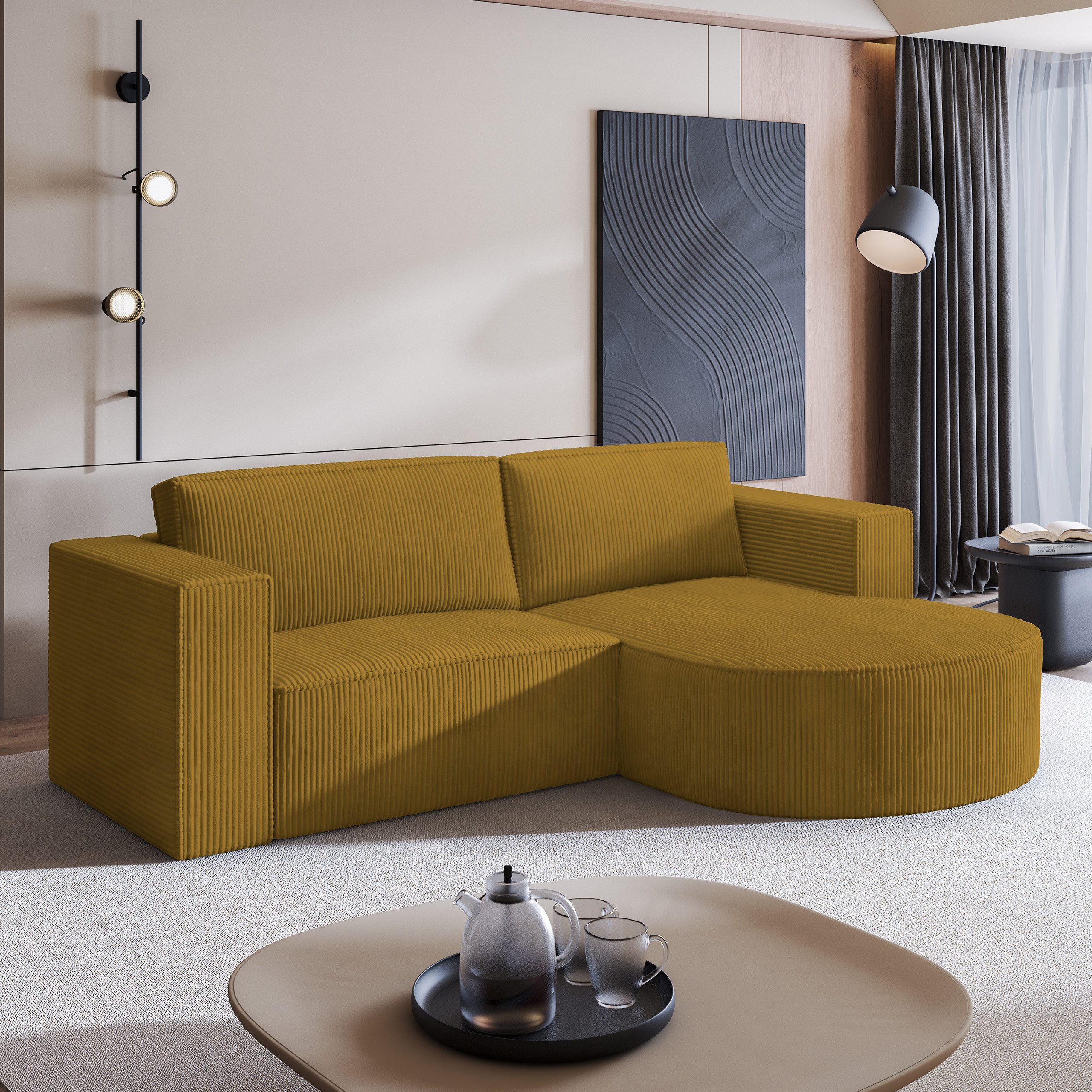 Masseno Ecksofa SORELA mit Schlaffunktion L-Form, günstig online kaufen