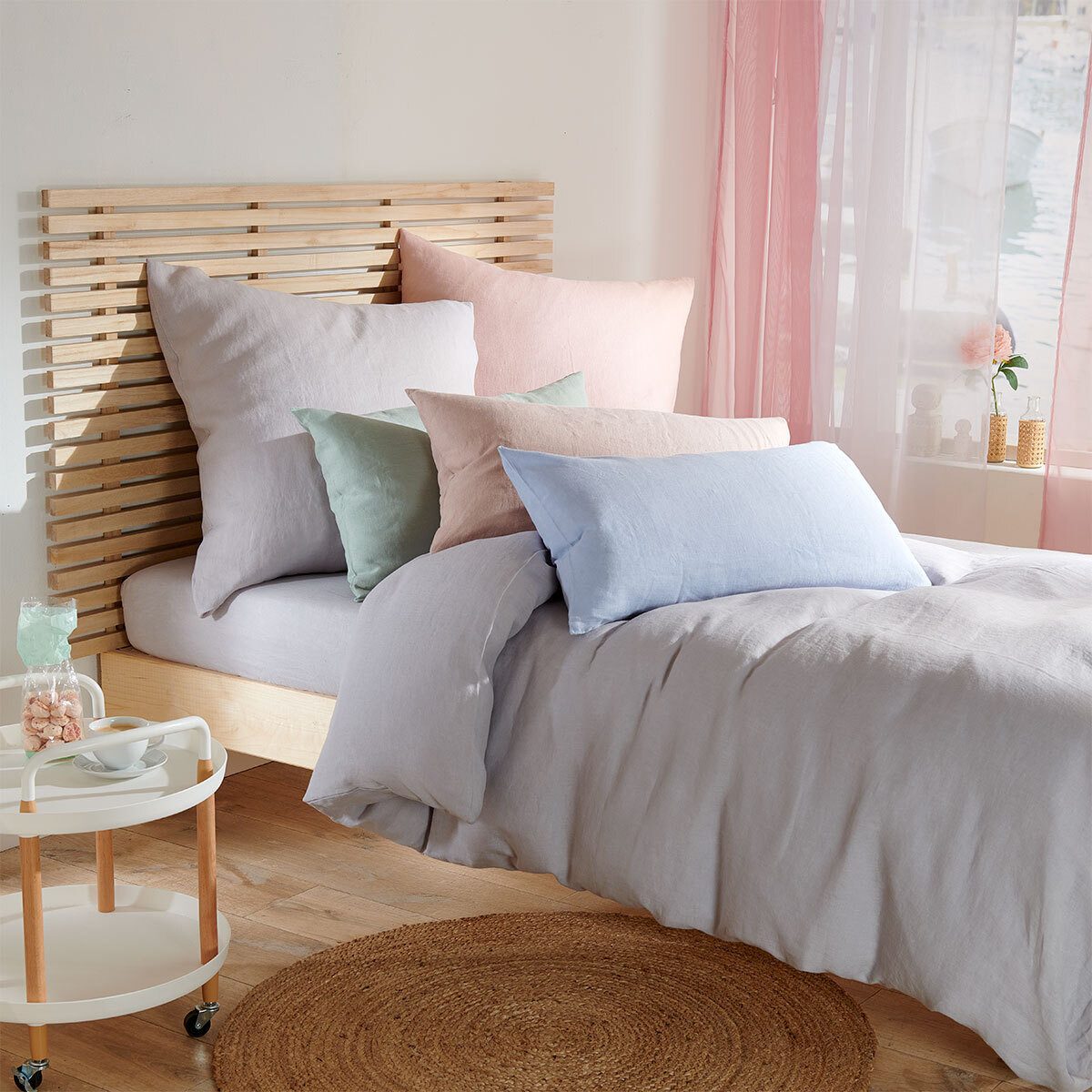 TRAUMSCHLAF Bettwäsche Uni-Leinen, Leinen, 2 teilig, 100% Leinen