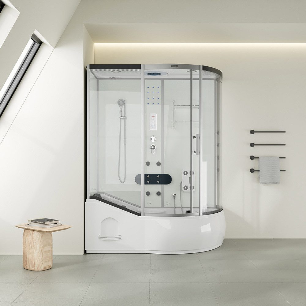 HOME DELUXE Eckdusche Duschkabine ALLIN 2IN1 günstig online kaufen